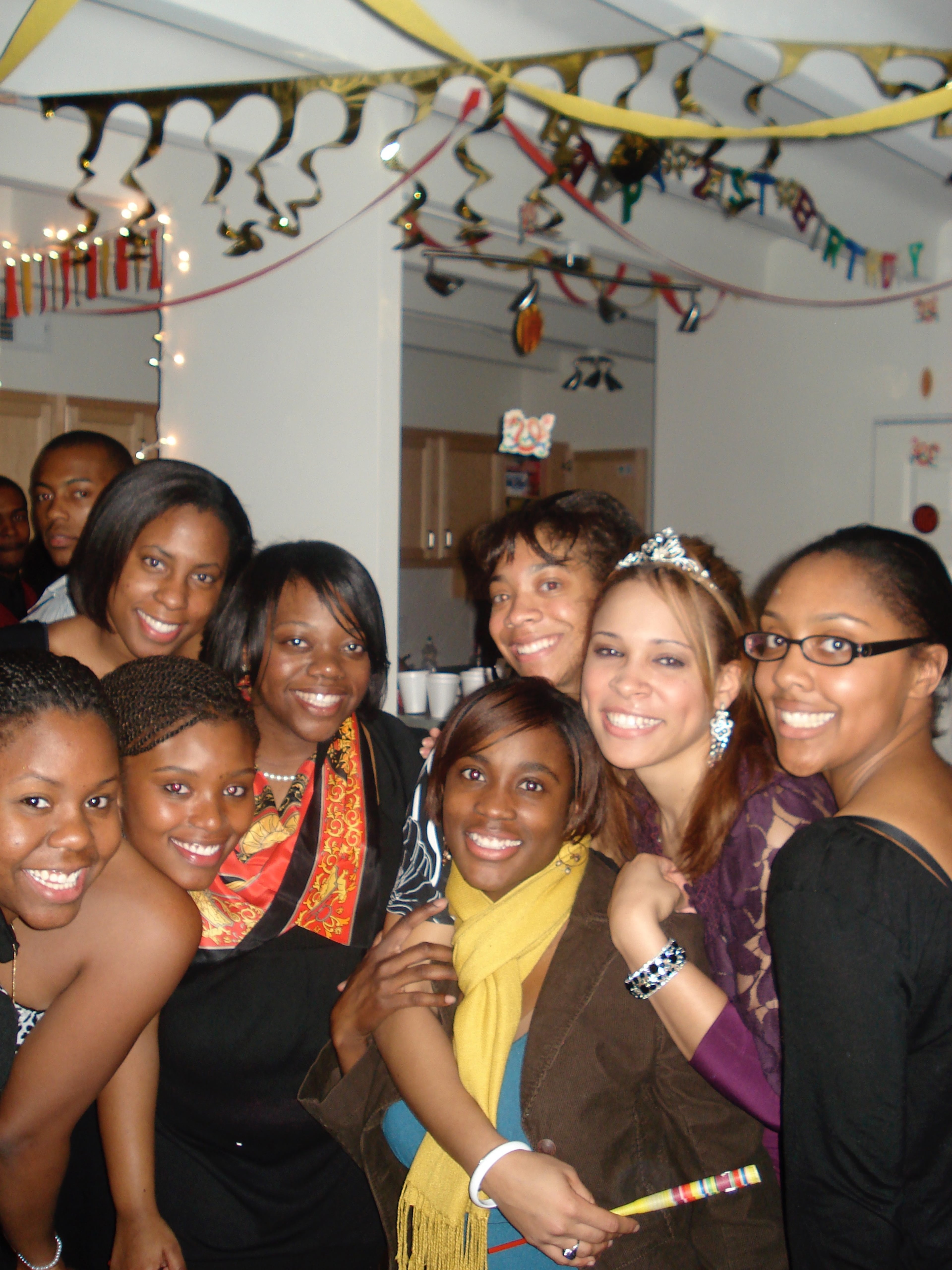 With a group of friends, Howard (second from the right) celebrates her 21st birthday as a third year in January 2009 at the University of Virginia. Courtesy of Brooke Leigh Howard)