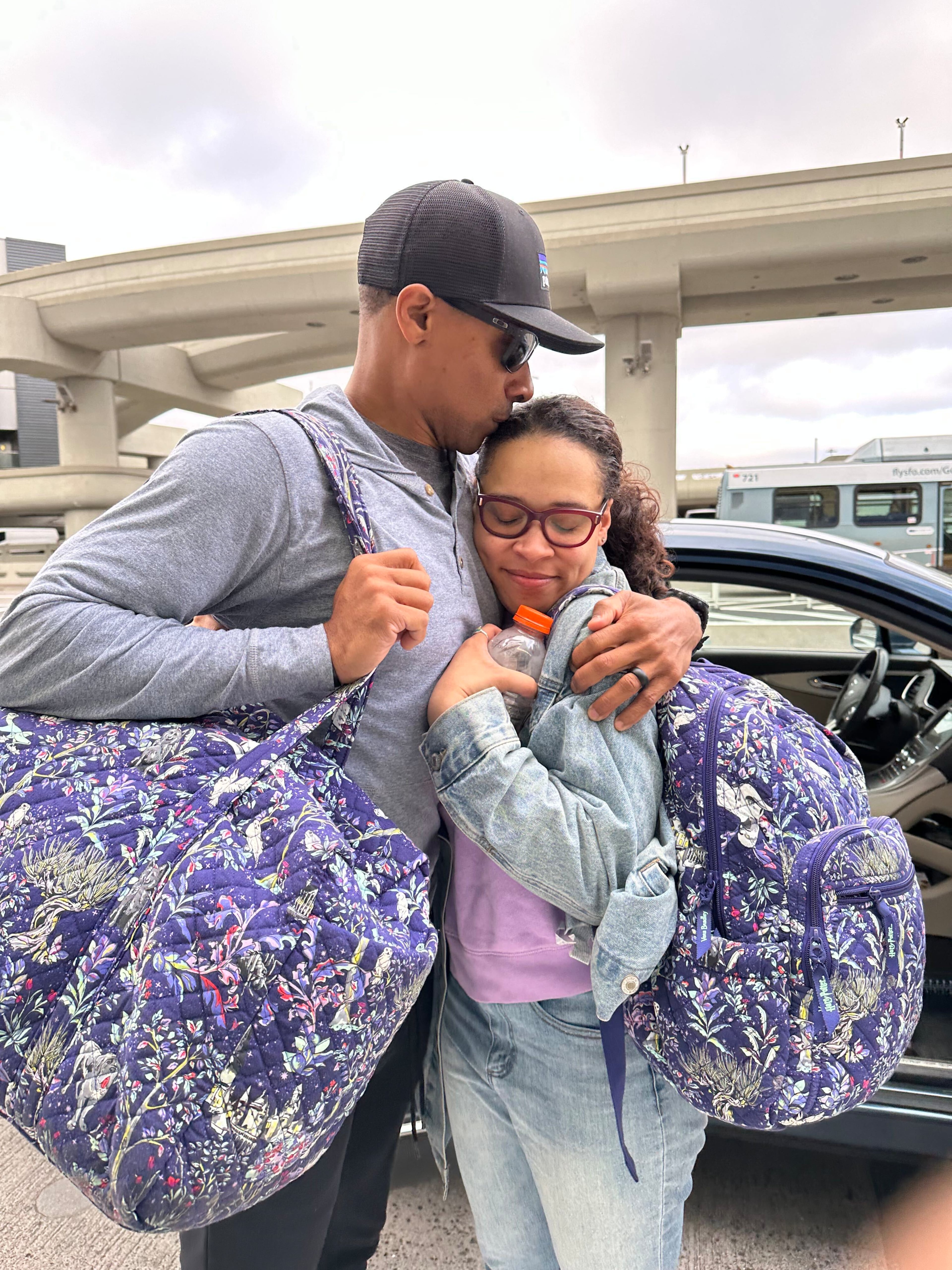 UATL reporter Brooke Leigh Howard finishes a visit with her brother, Jamaal, and his family in California. Brooke and her brother were close as children, but their lives changed when their parents divorced. (Courtesy of Brooke Leigh Howard)