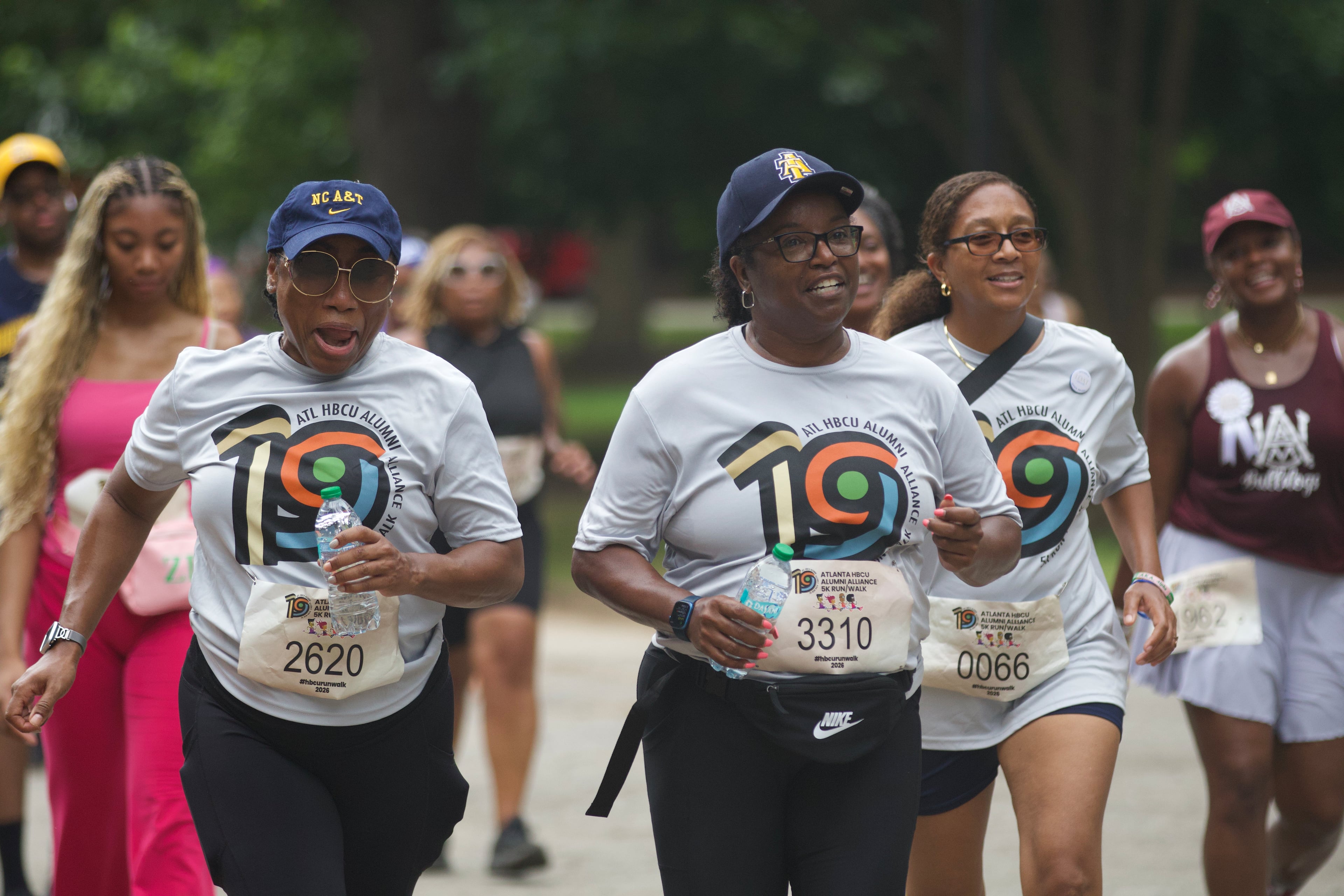 People participate in the 2026 Atlanta HBCU Alumni Alliance 5K Run-Walk. (Kevin Pernell/AJC)