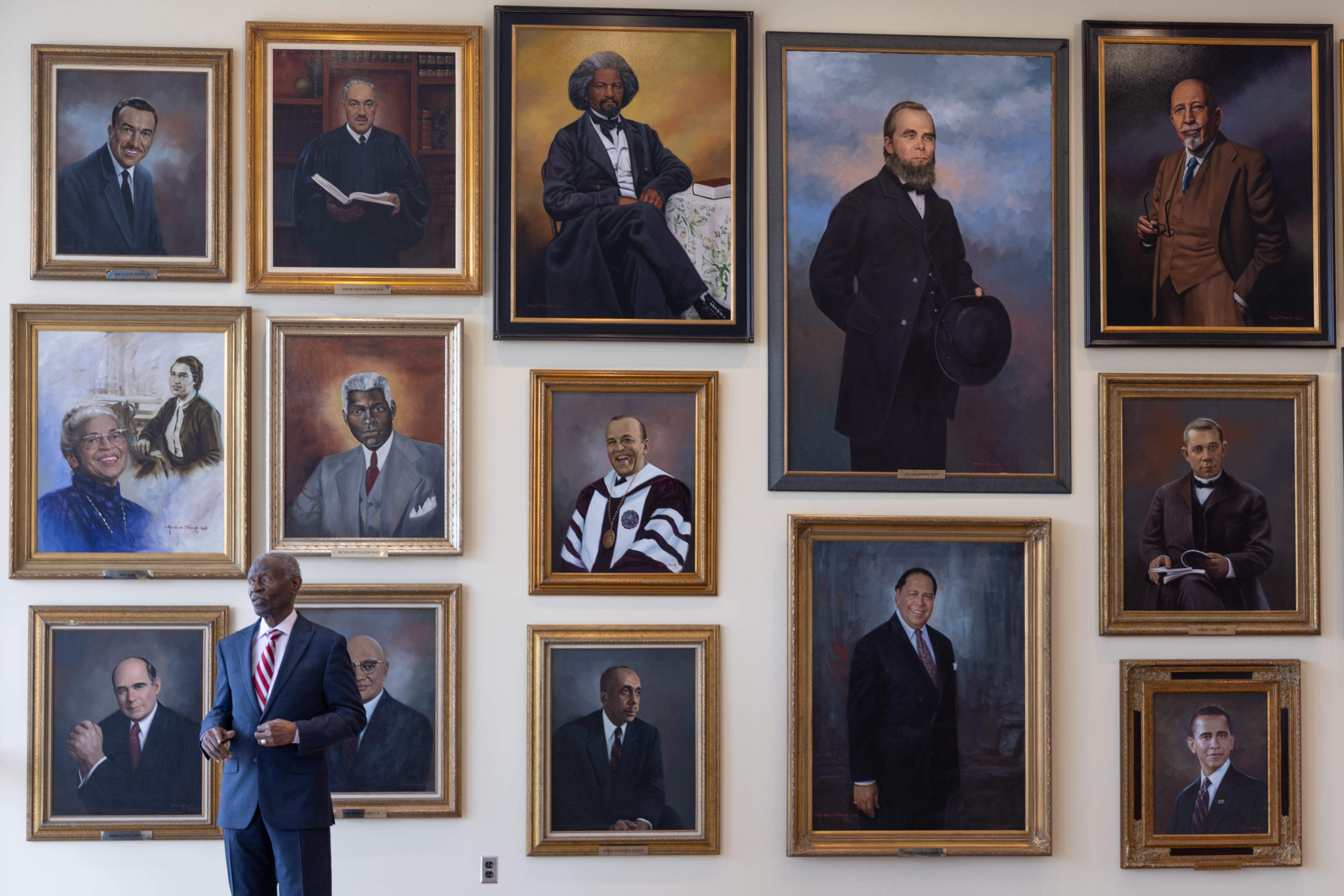 Dean Lawrence Carter spearheaded the creation and growth of the International Hall of Honor, a gallery of more than 200 oil portraits depicting global moral leaders.. Steve Schaefer/AJC 2022)