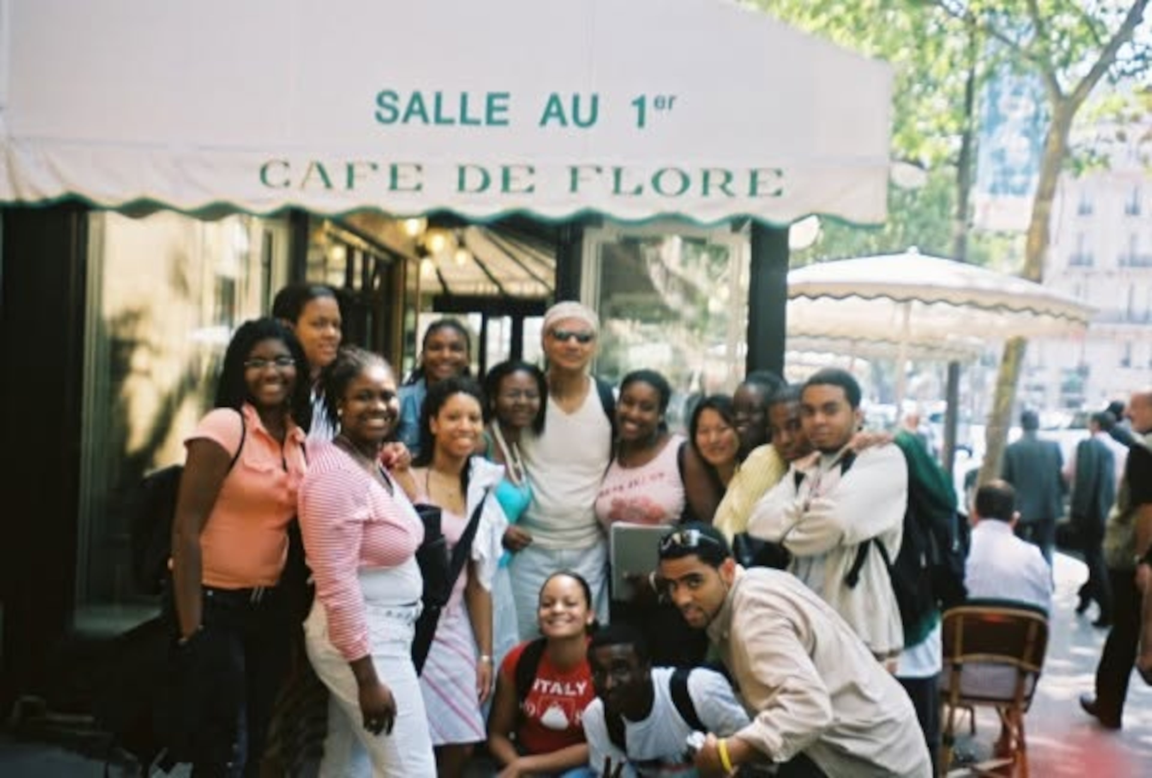 Senior reporter Gavin Godfrey (second to right), explains that studying Black culture abroad in Paris change his life. (Gavin Godfrey/AJC)