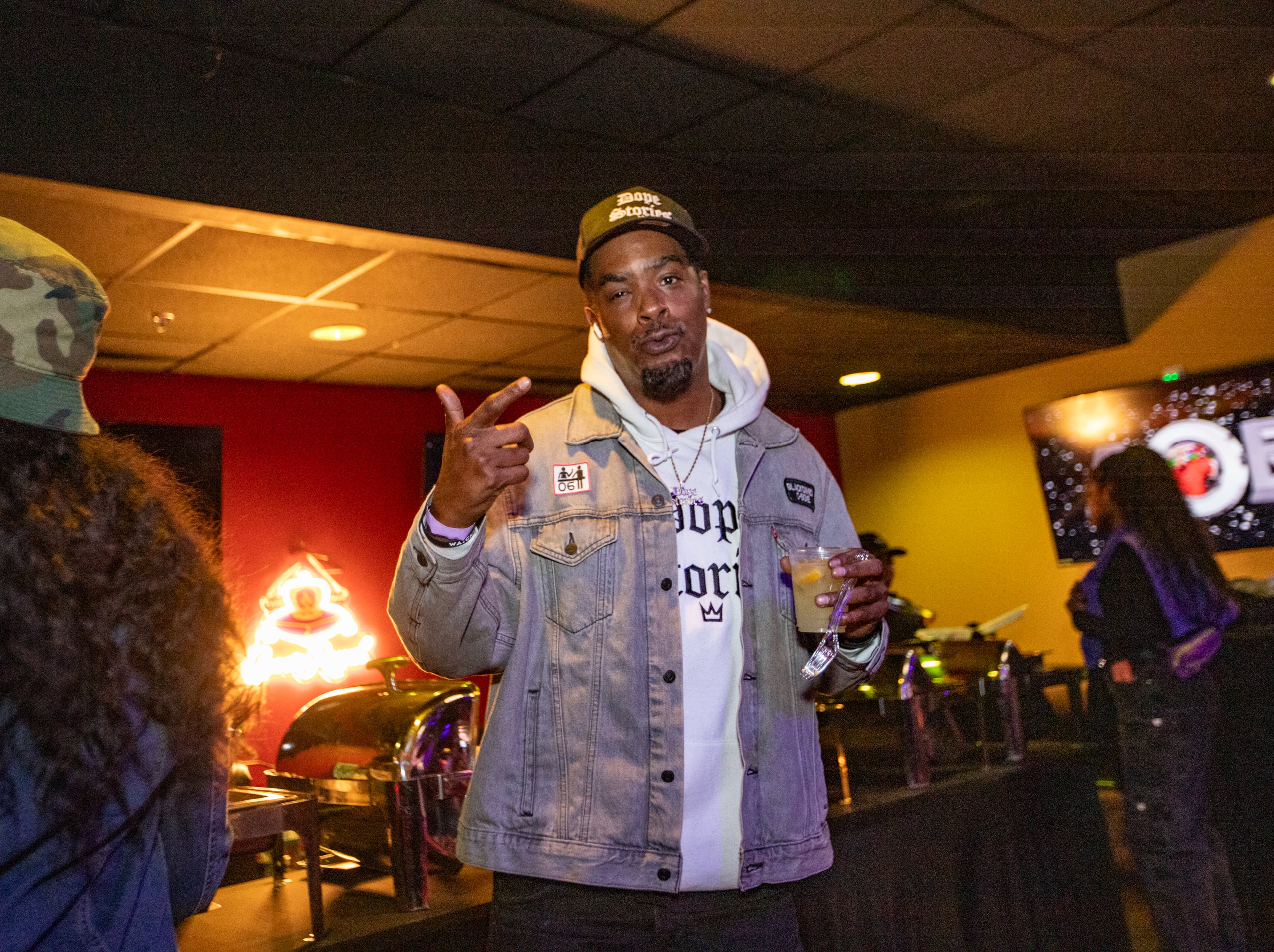 BlackOwned C-Bone said he wishes they'd had the special edition MARTA bus when they were touring. (Jenni Girtman for the AJC)