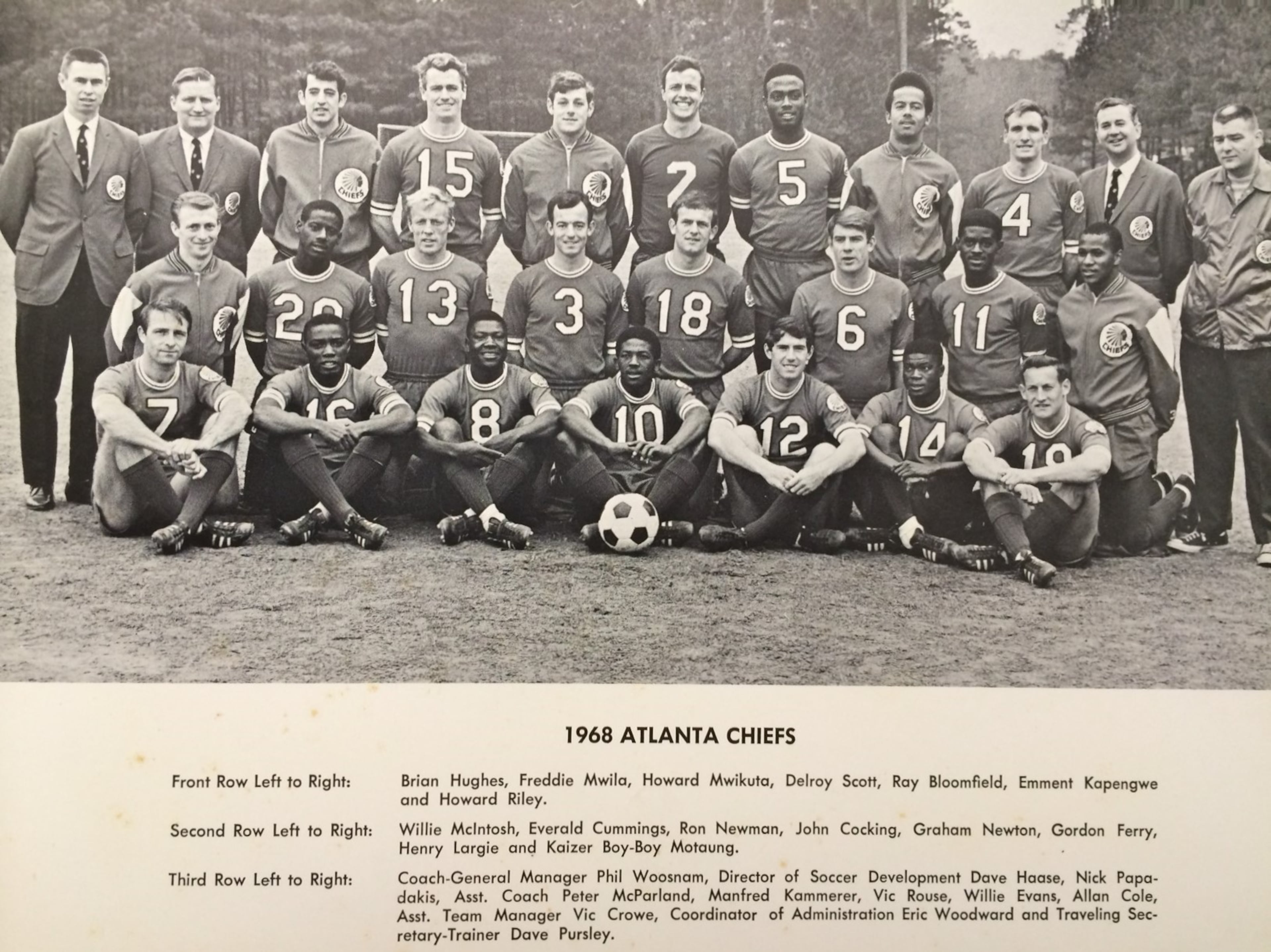 From the Archives: Team photo of 1968 North American Soccer League champions Atlanta Chiefs. (Courtesy of Dick Cecil)