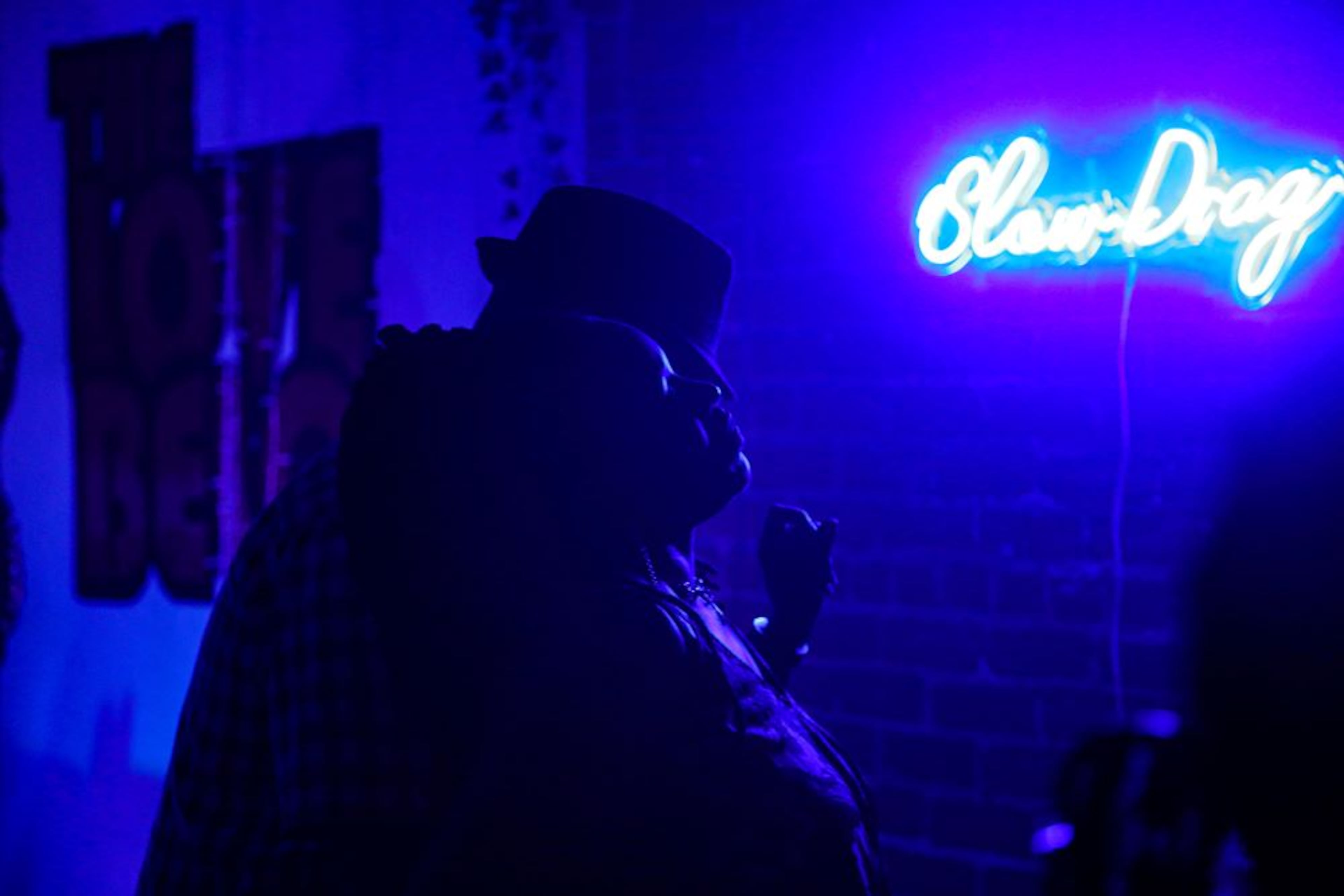 Slow Drag, a monthly party that celebrates '70s soul music and Black culture, held its fifth anniversary party at a private residence in Decatur in February 2025. (Courtesy of Eye Focus)