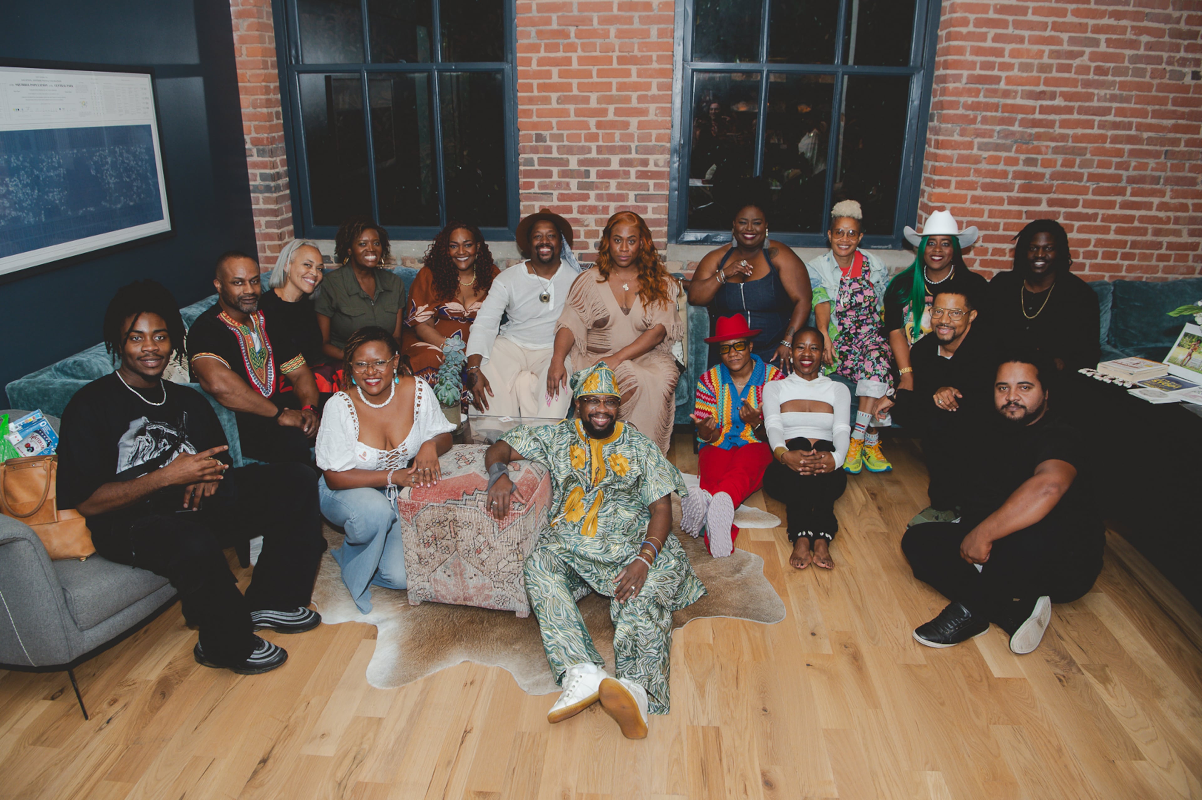 Members of SisterSong Women of Color Reproductive Justice Collective at “For the Love of Culture Vol. 1” on Saturday, Sept. 20, 2025, at Constellations ATL in Sweet Auburn. (Courtesy of SisterSong)