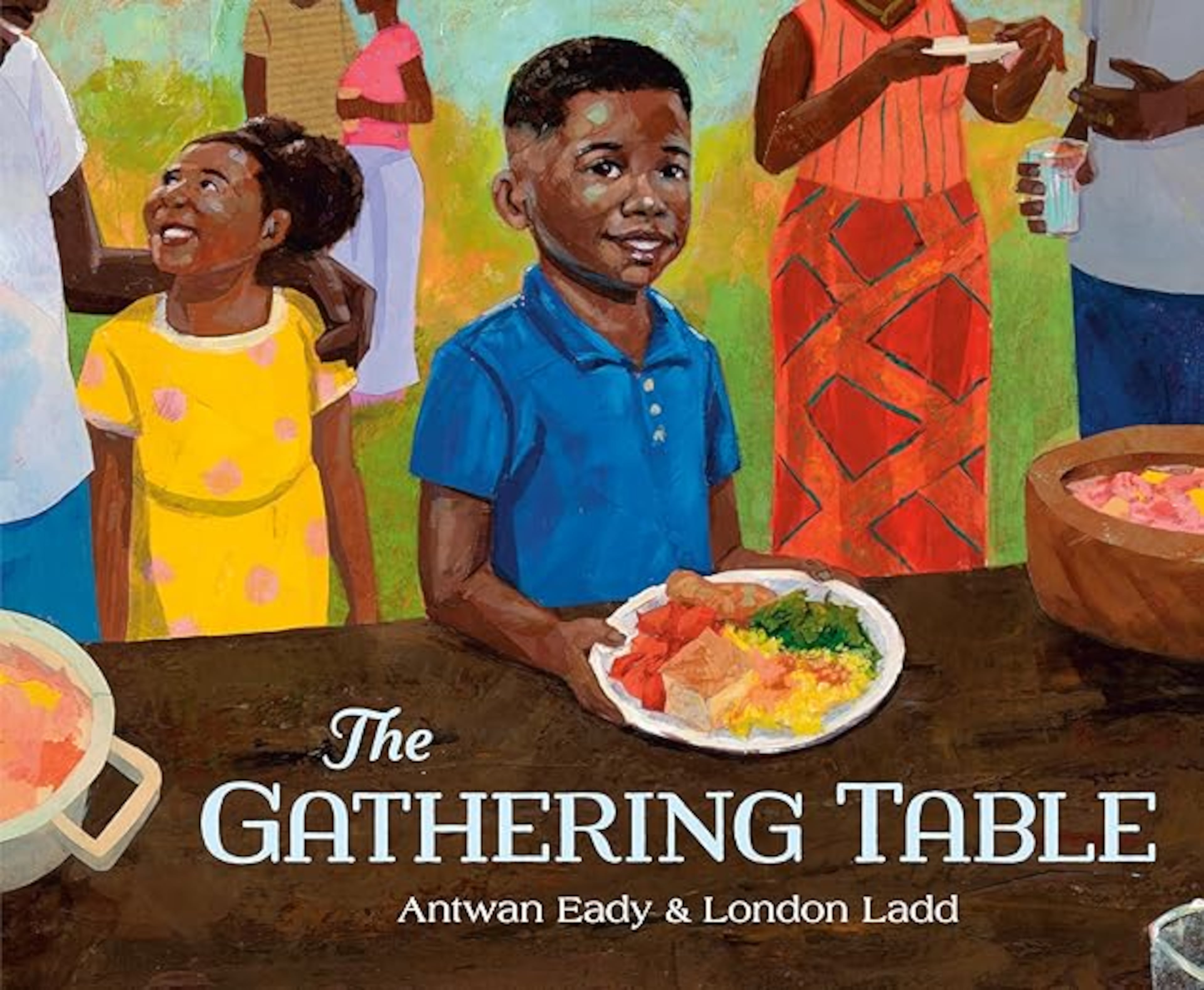 Cover art for "The Gathering Table" by Antwan Eady and London Ladd.