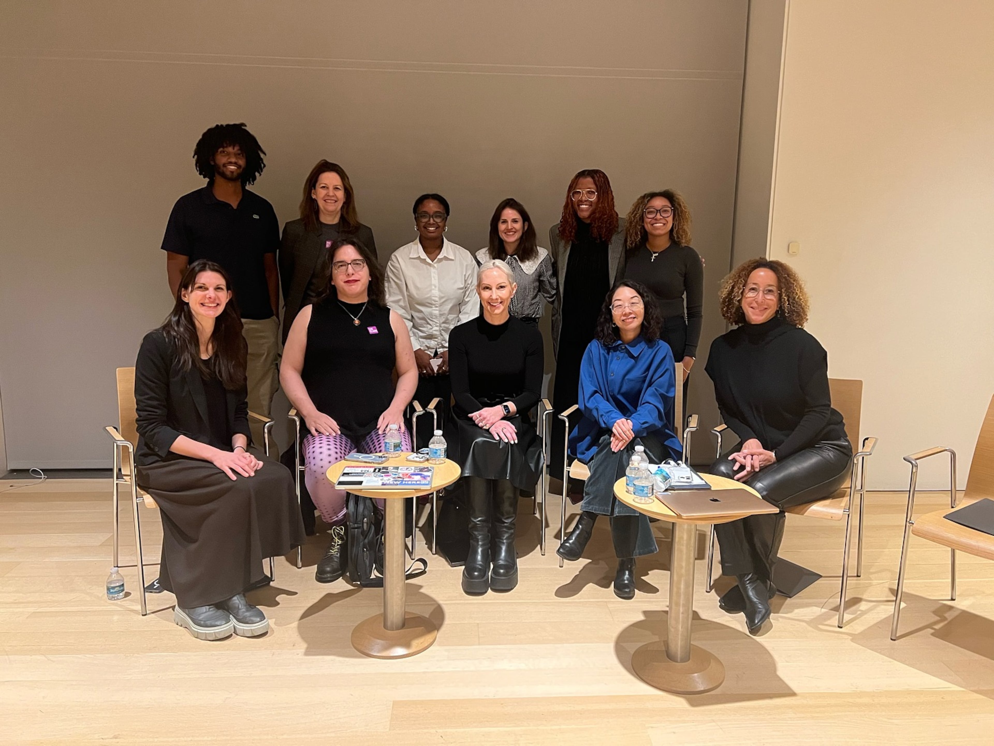 Art scholar Cheryl Finley (front, sitting far right) poses with students at the Clark Art Institute for a symposium on Blockchain and Cultural Heritage in 2025. (Courtesy of Cheryl Finley)