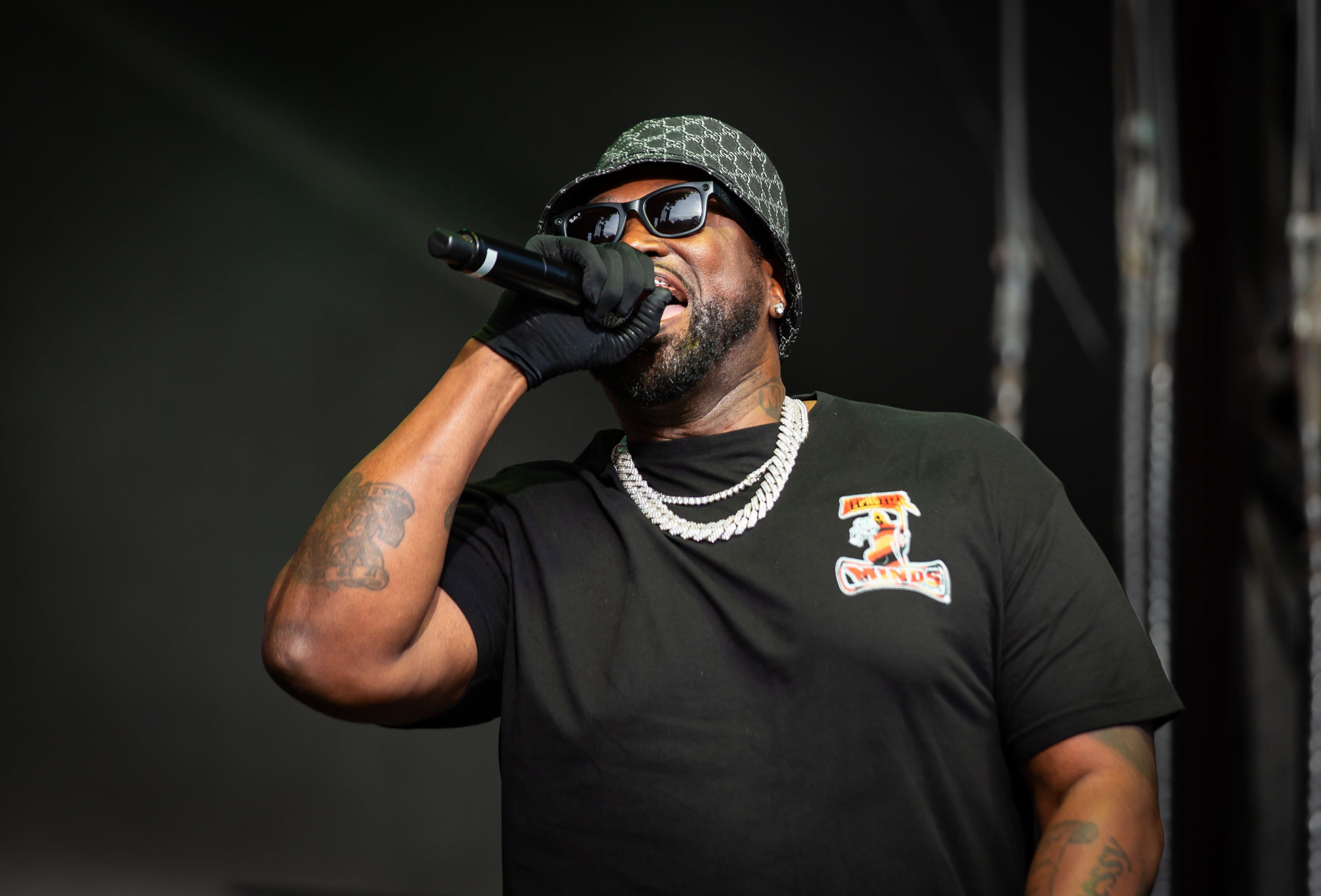 Project Pat (pictured) joins Greg Street on stage at One Musicfest on Saturday, Oct. 25, 2025, at Piedmont Park in Atlanta. (Ryan Fleisher for the AJC)