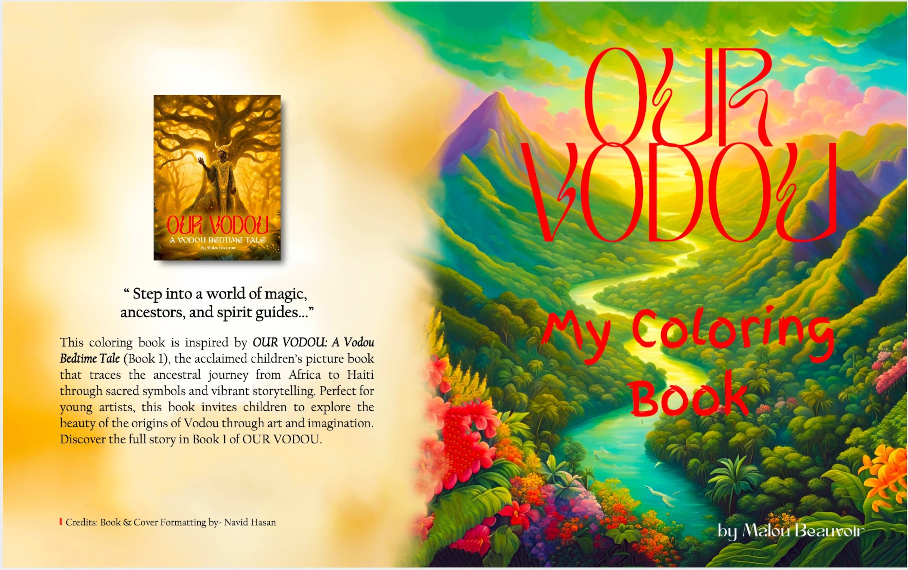 “Our Vodou - My Coloring Book,” by Malou Beauvoir. (Courtesy)