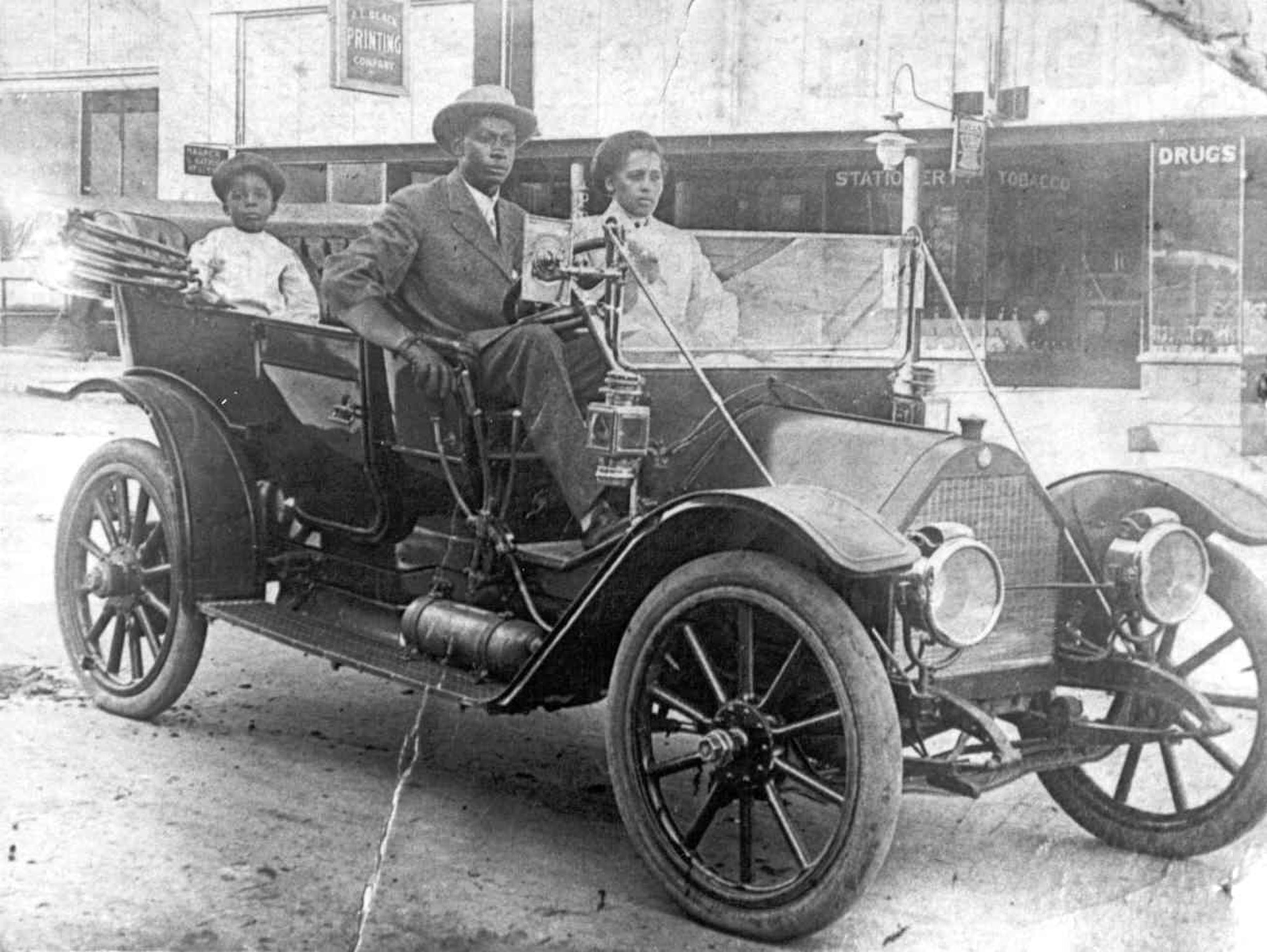 The Williams family in the Greenwood District of Tulsa, Oklahoma. The area was a thriving center of black life before the massacre of 1921. (Contributed by Greenwood Cultural Center)