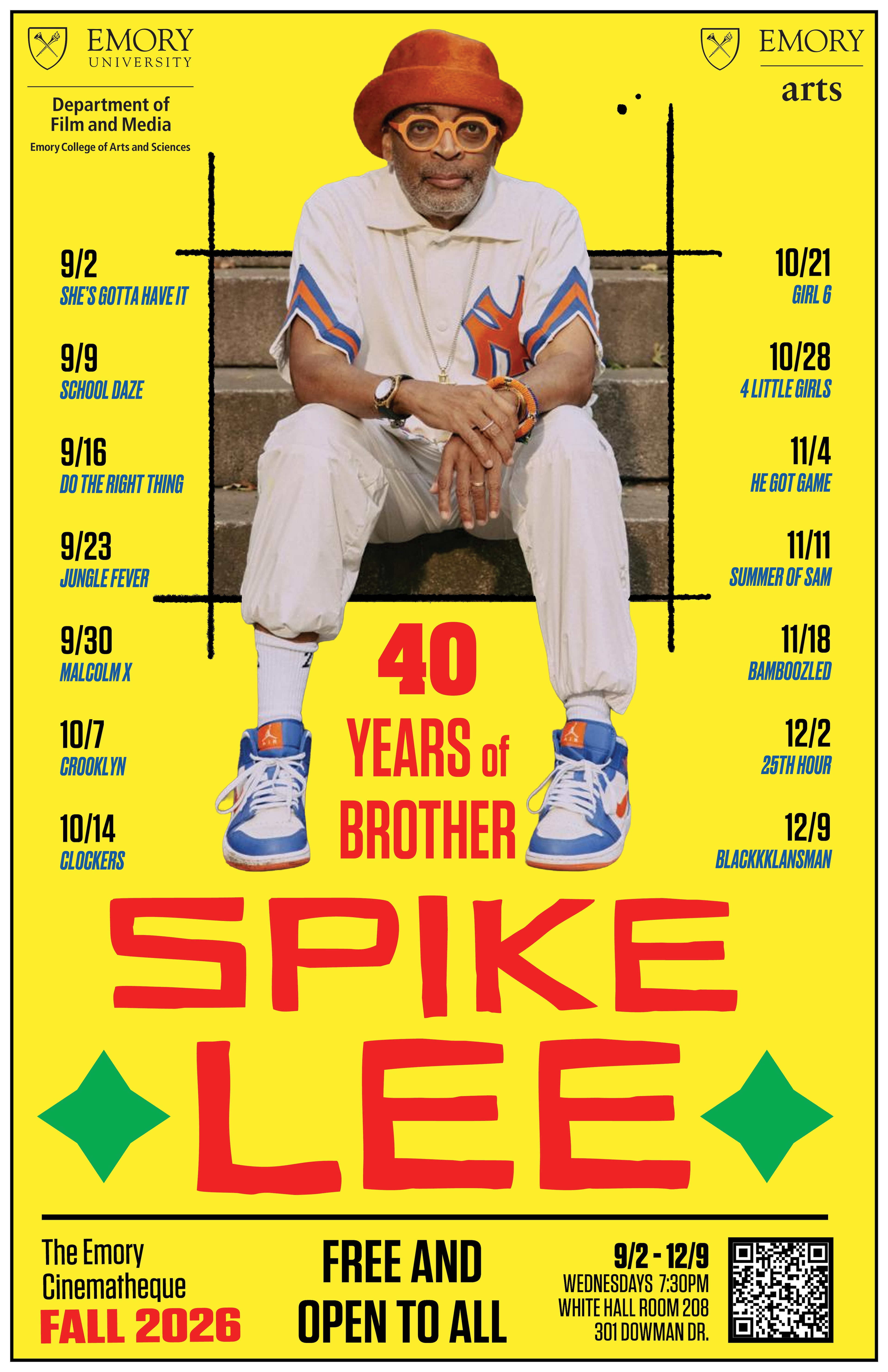 "40 Years of Brother Spike Lee." (Courtesy of Emory University Film and Media Department)