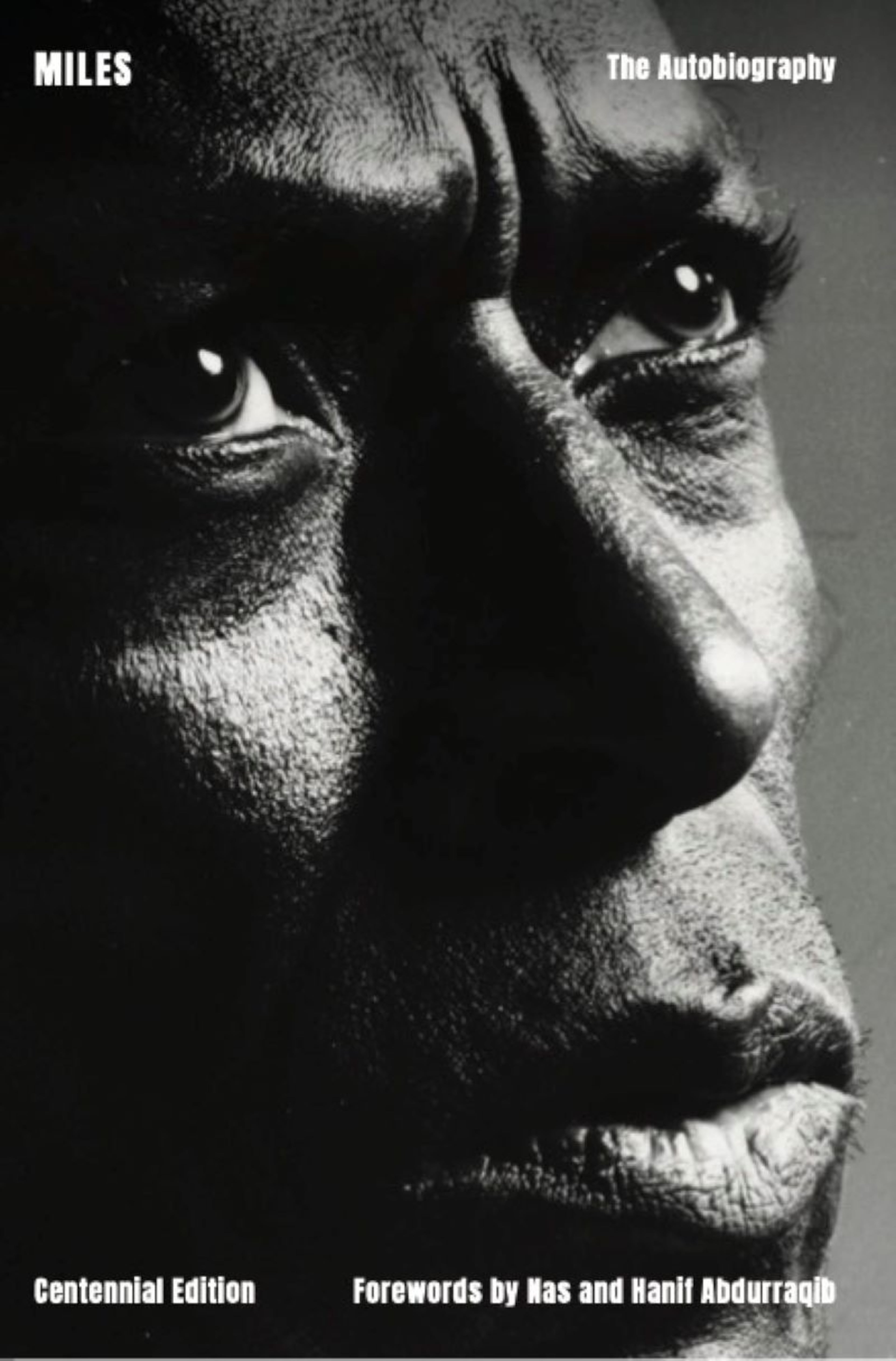 Cover art for "Miles: The Autobiography (Centennial Edition)" by Miles Davis and Quincy Troupe. (Courtesy of Karolina Harris)