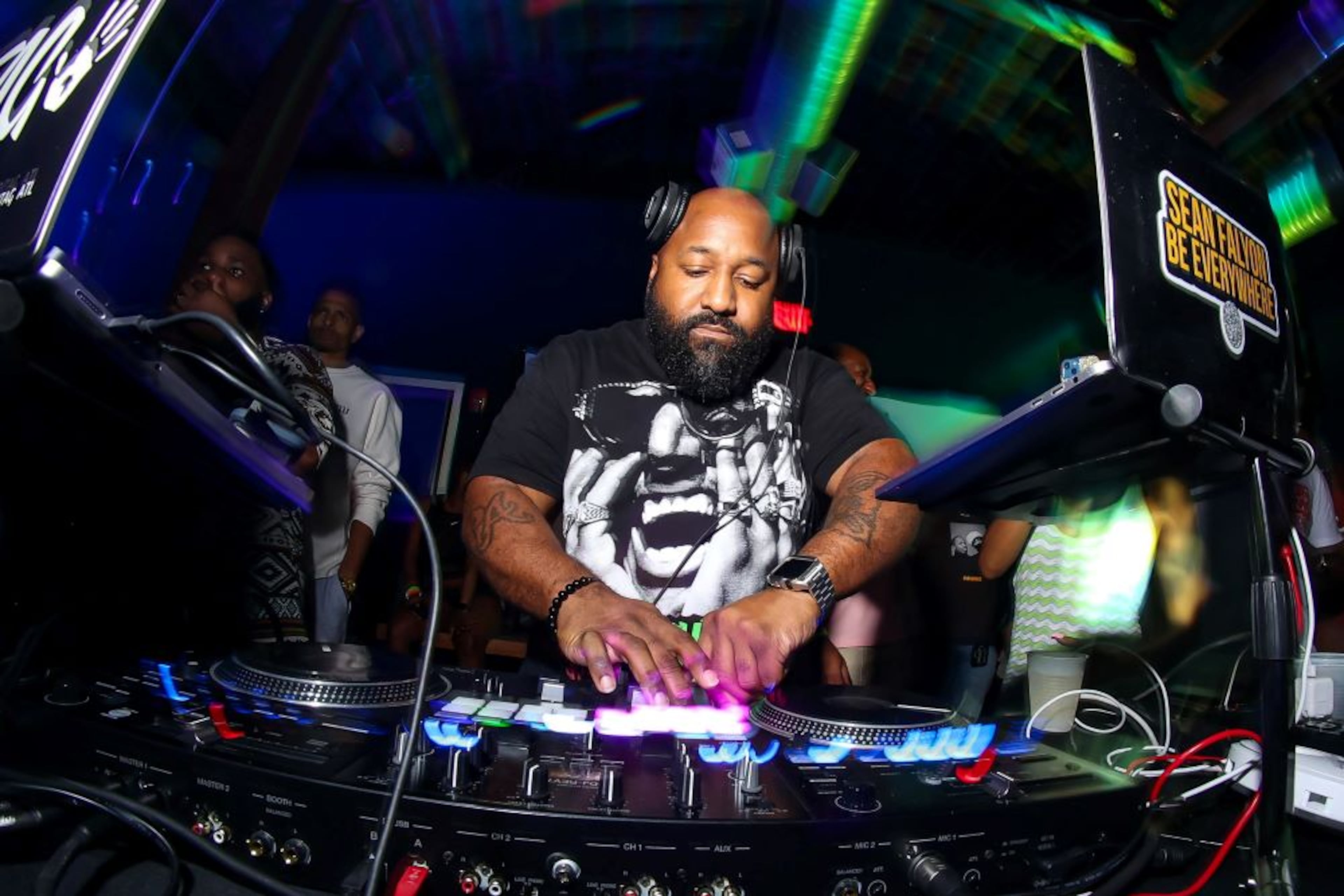 DJ Sean Falyon hosts and organizes Sum'n Good, a monthly dance party at Westside Motor Lounge in Atlanta. (Courtesy of Fulani G. Jabri)