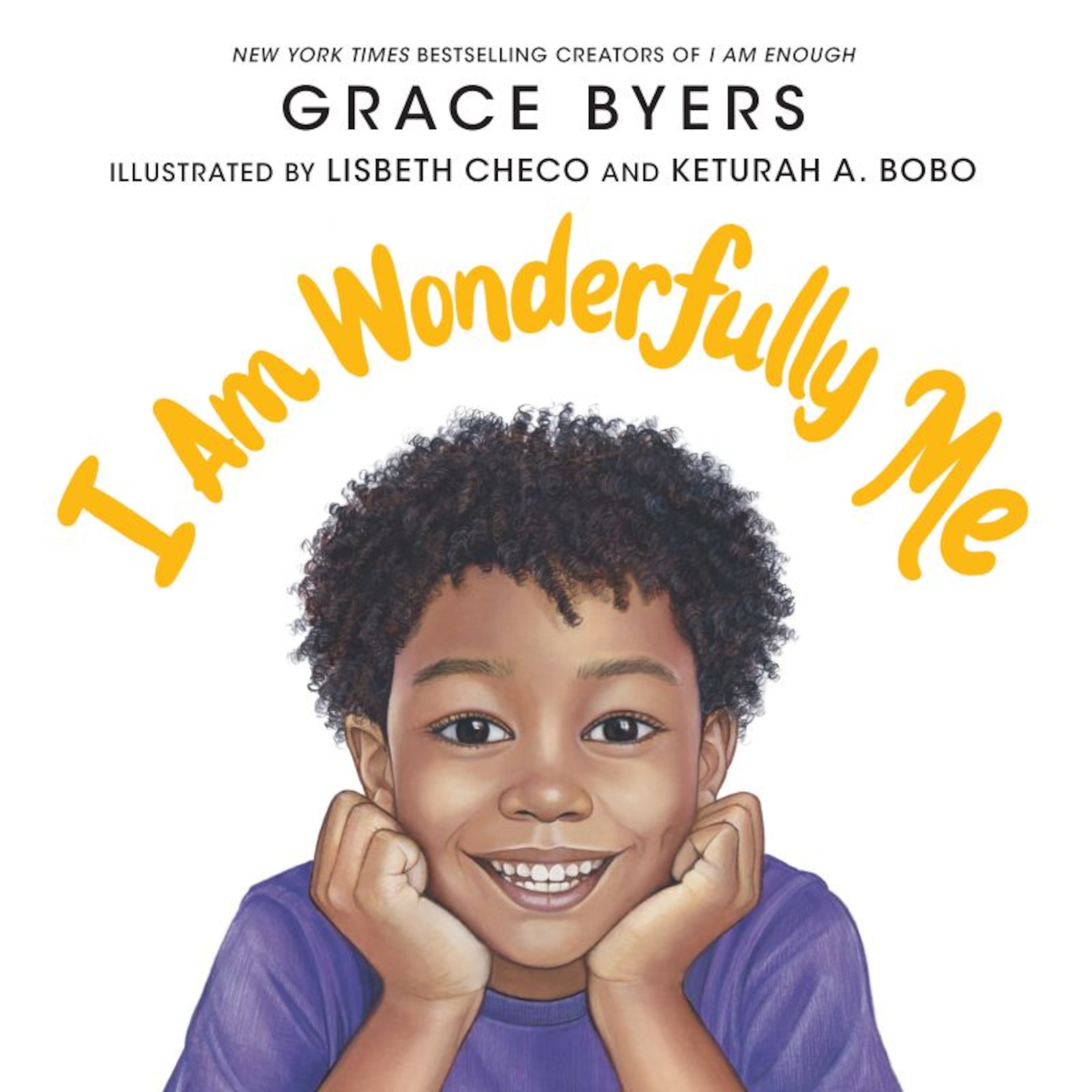 Cover art for Grace Byers' third children's book "I Am Wonderfully Me." (Courtesy of Lisbeth Checo and Keturah A. Bobo).
