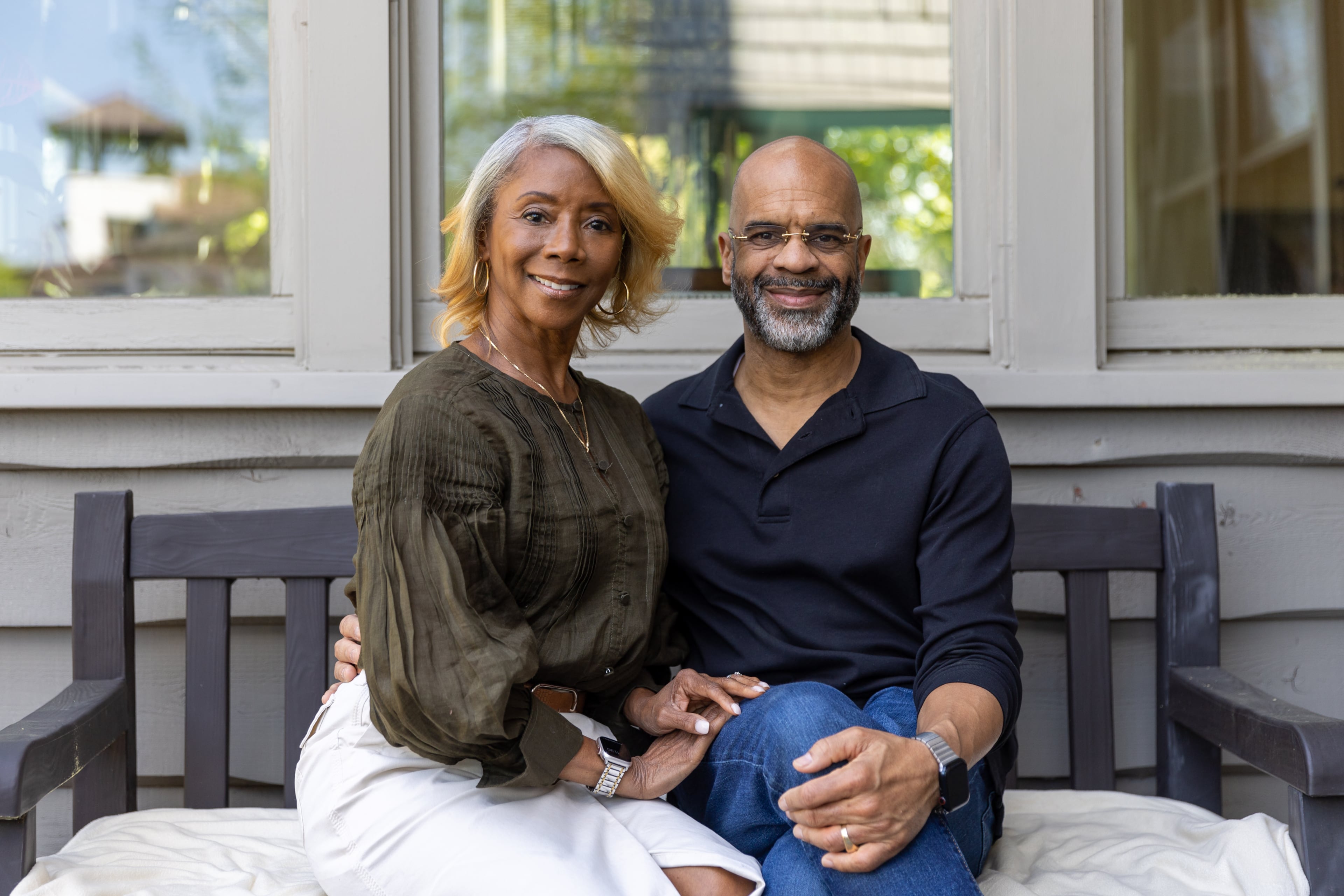Jo Vivian (left), wife of Al Vivian (right), the son of civil rights leader the Rev. C.T. Vivian, said of the late reverend's library of more than 6,000 volumes, many of them from Black authors: “It’s not just our history — it’s American history. And we feel it’s our responsibility to preserve it, to tell it and to pass it on to the next generation.” (Arvin Temkar/AJC 2024)