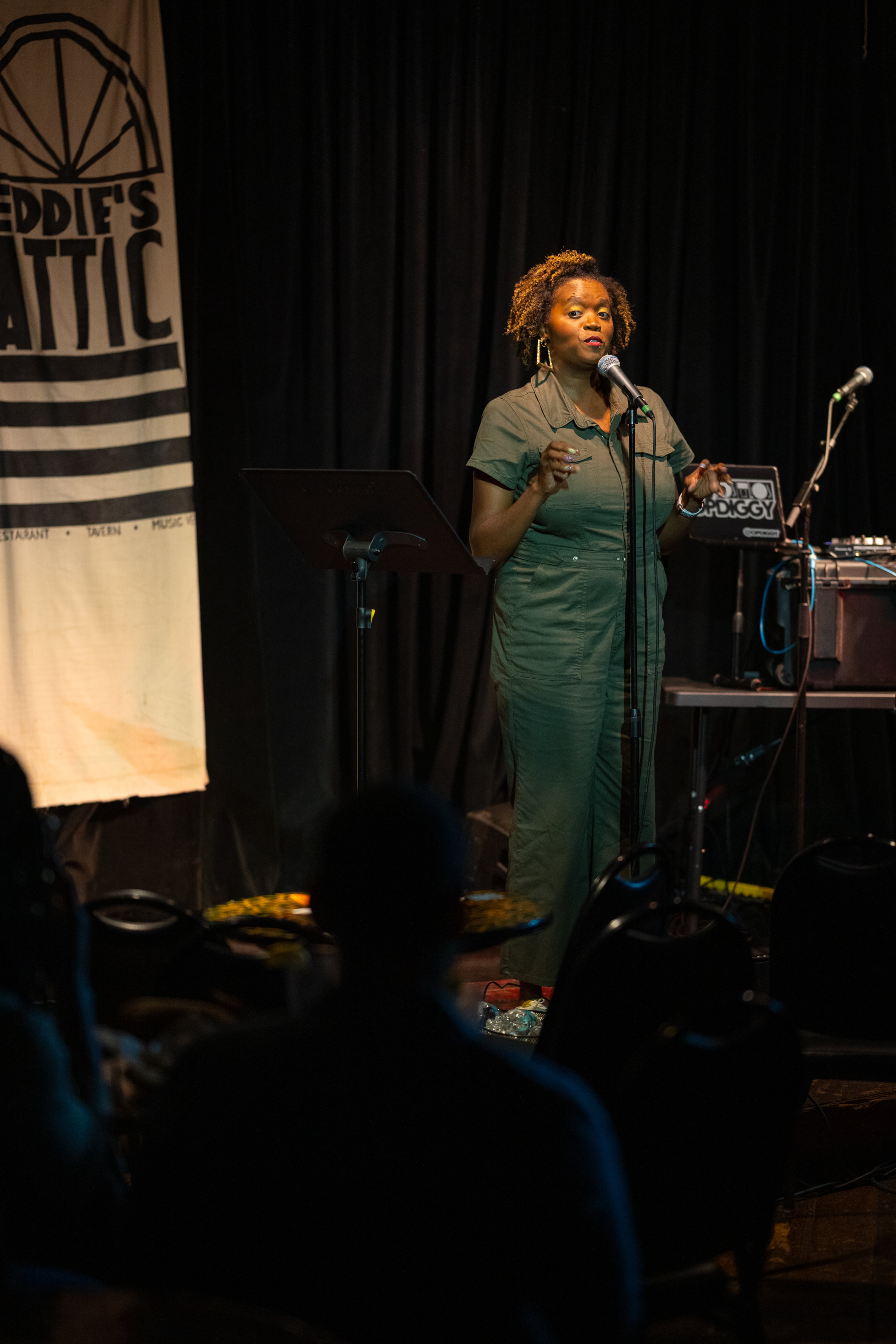 Spoken word artist Amena Brown performs at Eddie's Attic in Decatur. (Courtesy of Wesley Stanfield)