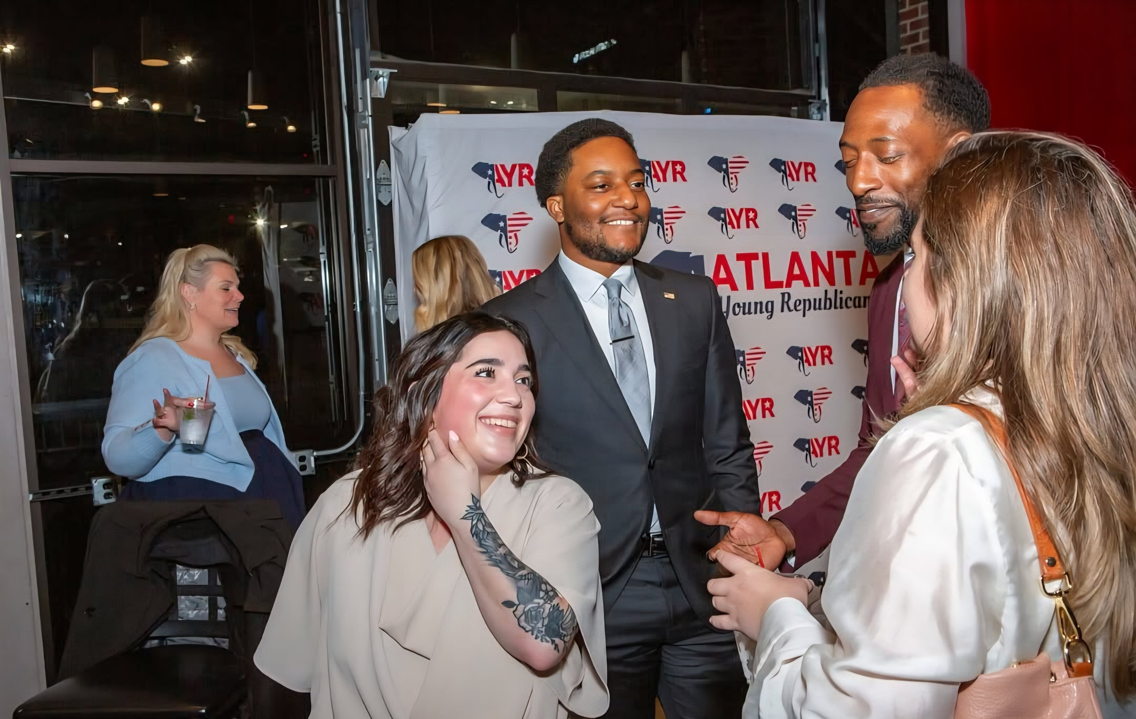 Lithonia native and Buckhead resident Nate Williams attends an event for Atlanta Young Republicans. (Courtesy of Nate Williams)