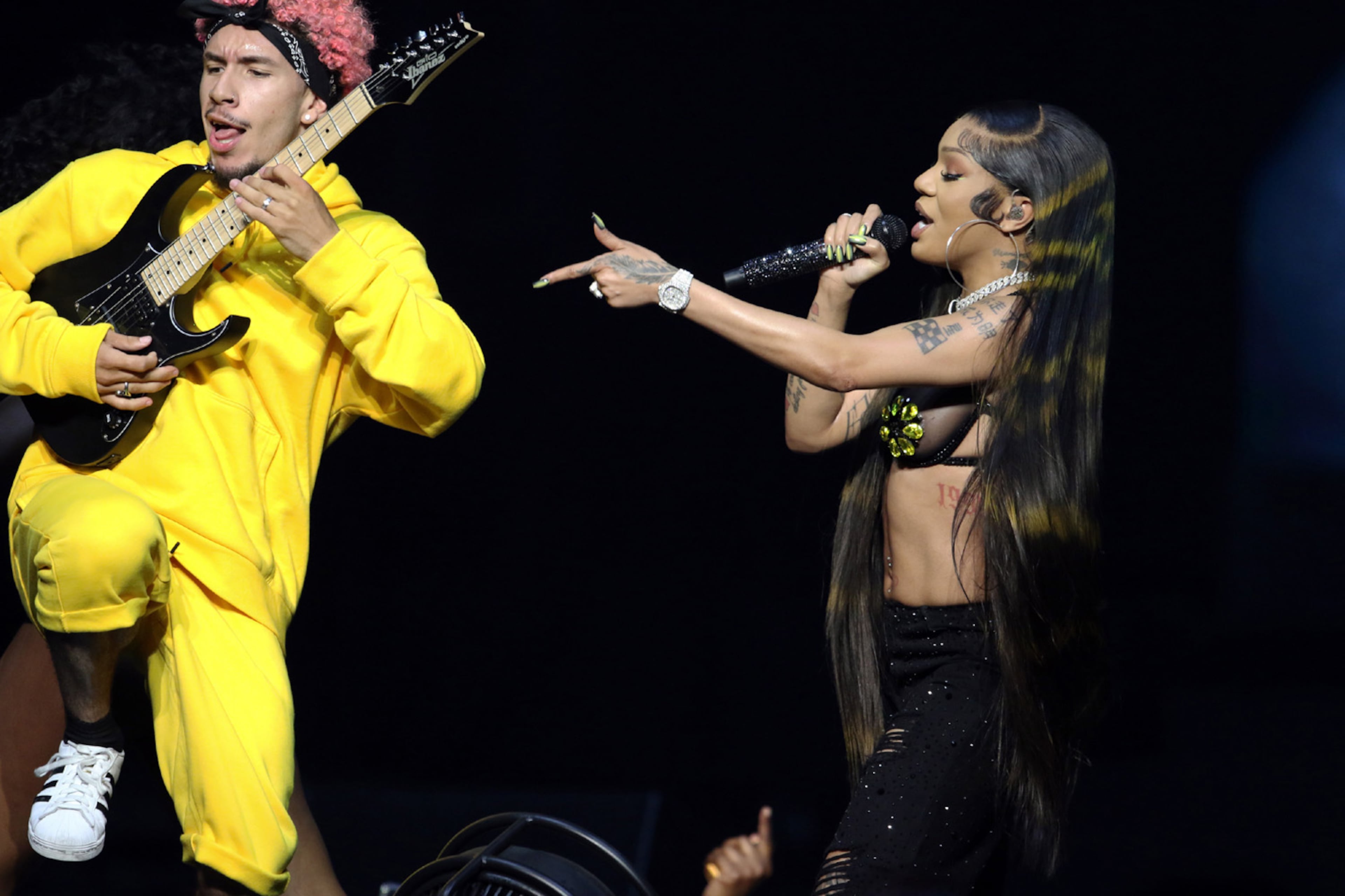 GloRilla energized State Farm Arena on Sunday, June 2, 2024, on rapper Megan Thee Stallion's Hot Girl Summer Tour, with GloRilla opening the show. (Robb Cohen for the AJC)