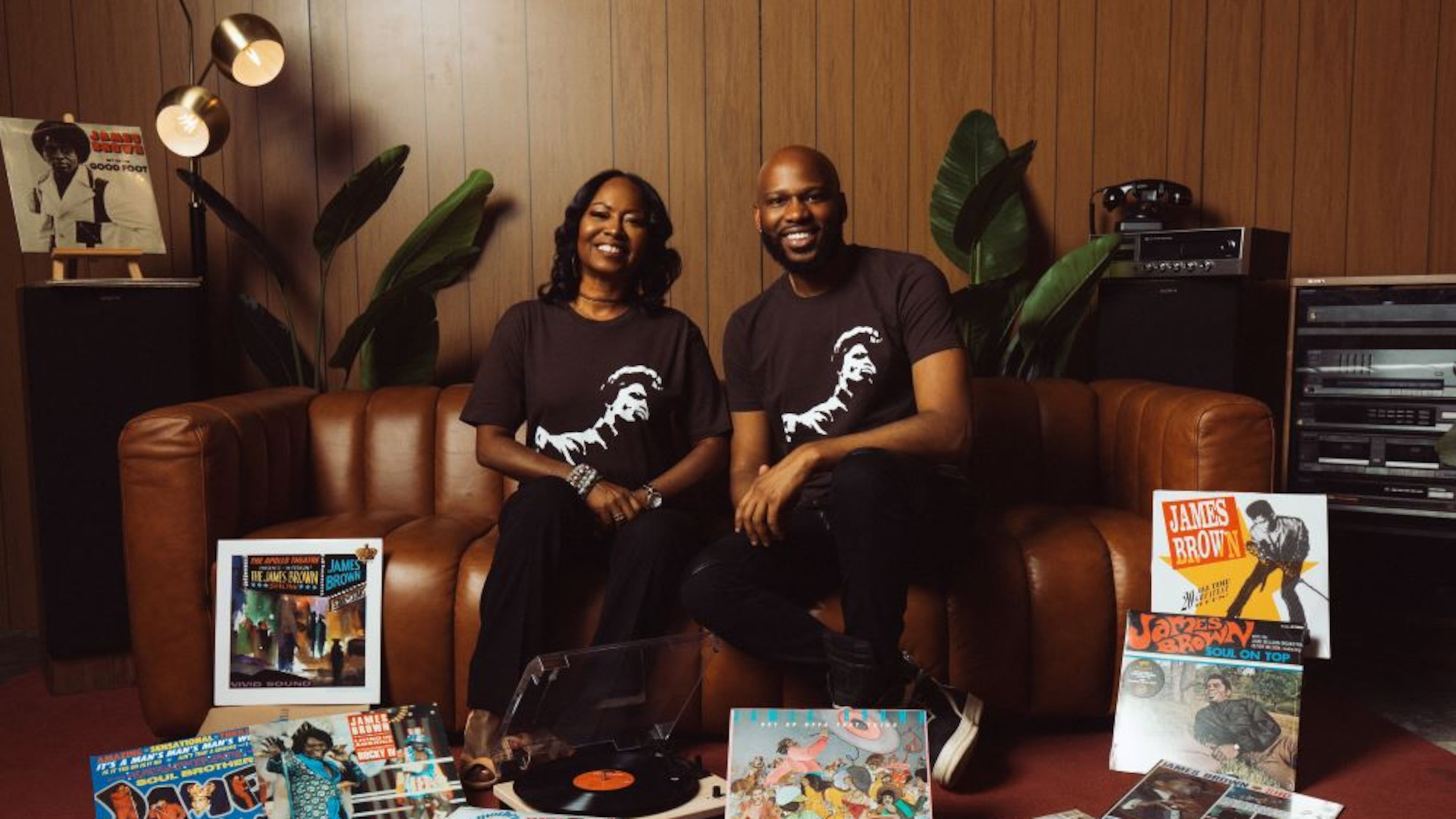 Deanna Brown Thomas, daughter of music icon James Brown, and Atlanta-based playwright Jeremy E. Cormier are co-writers of 'James Brown: The Musical,' a production chronicling the life and times of the "Godfather of Soul." (Courtesy of James Brown Family Foundation).
