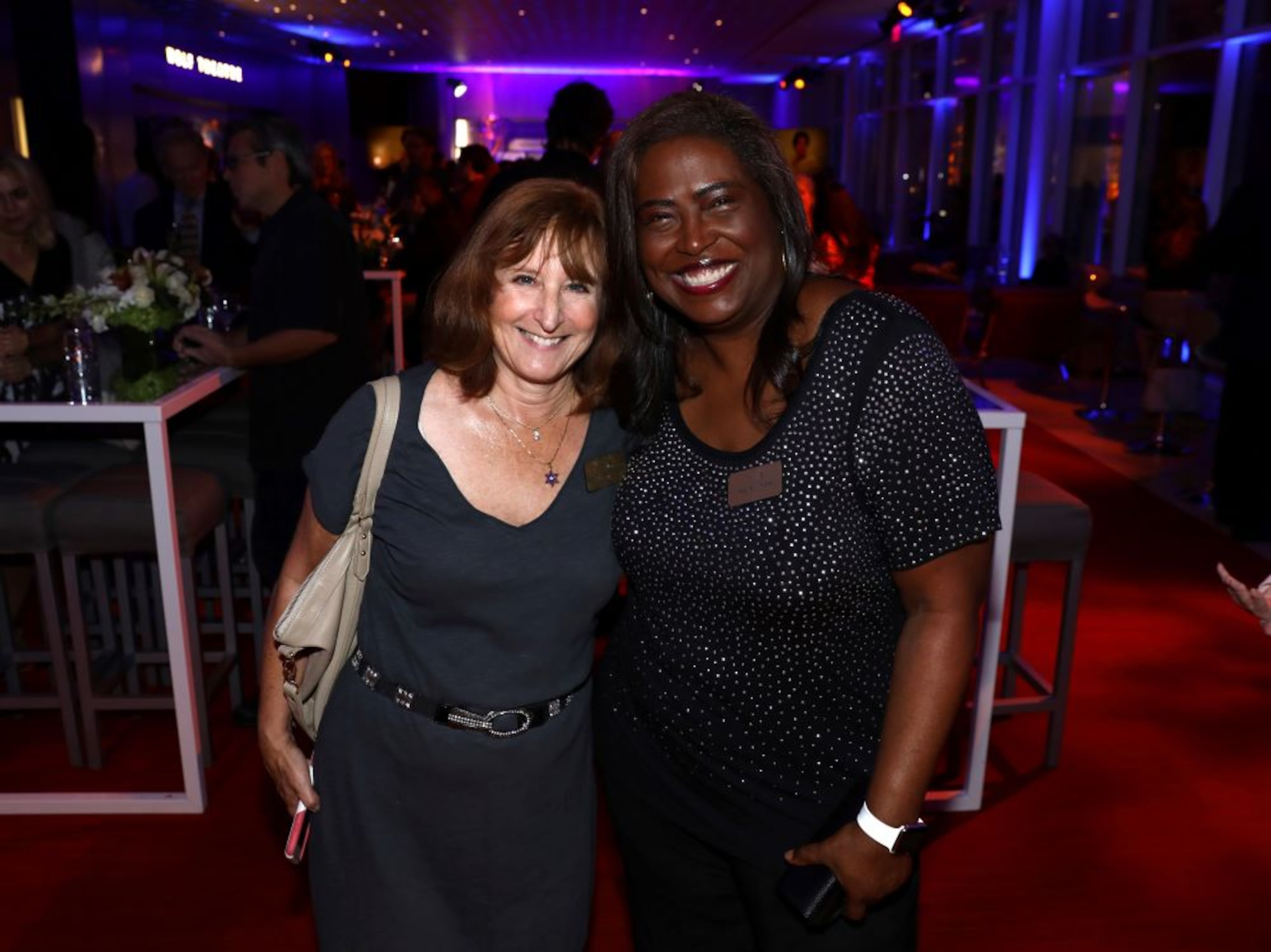 Susan Nessanbaum-Goldberg, left, and Regina Hicks attend the 2017 Writers Nominee Reception presented by the Television Academy on Monday, Sept. 11, 2017 at the Saban Media Center in the NoHo Arts District in Los Angeles.