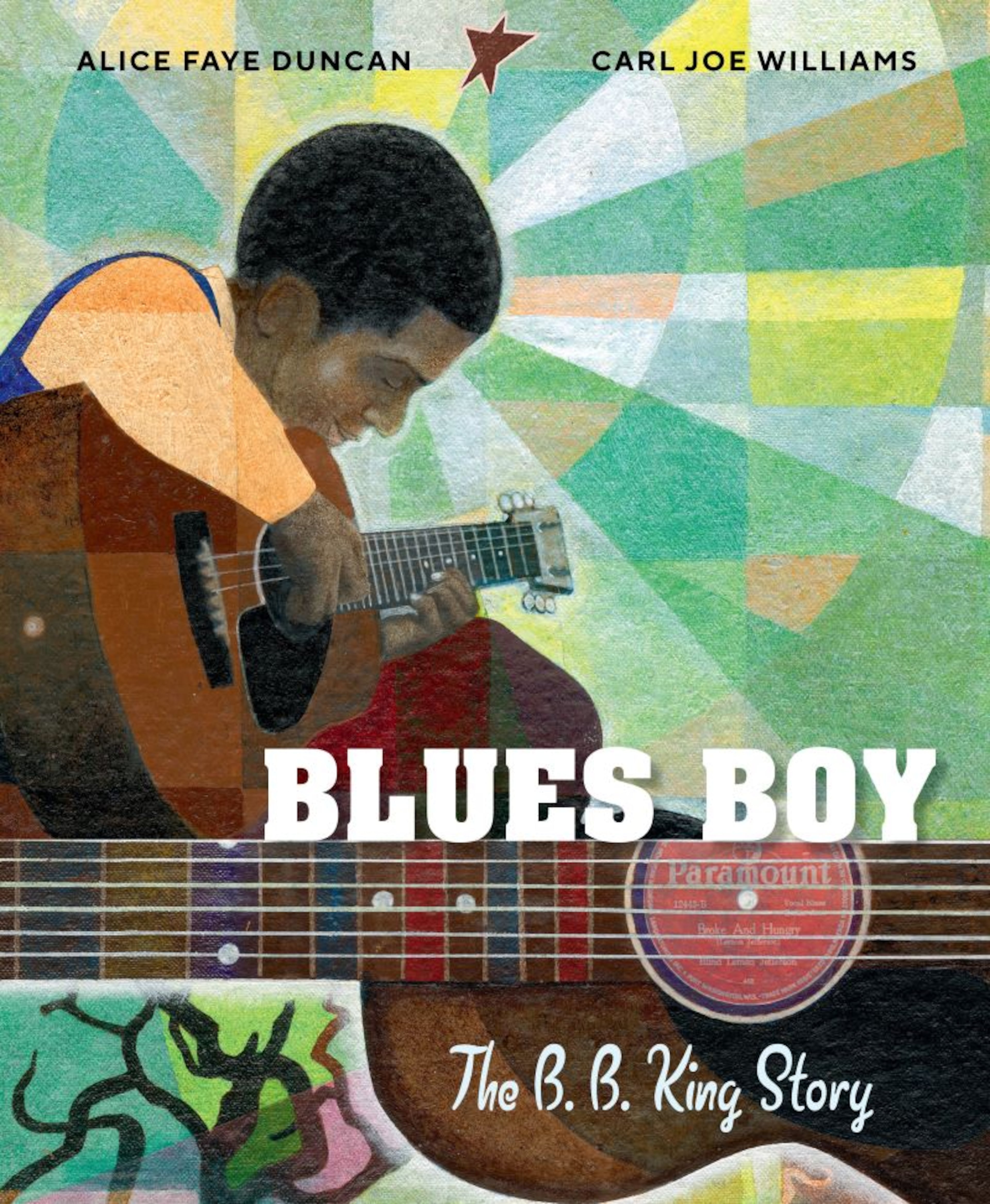 Cover art for 'Blues Boy: The B.B. King Story' illustrated by artist Carl Joe Williams.