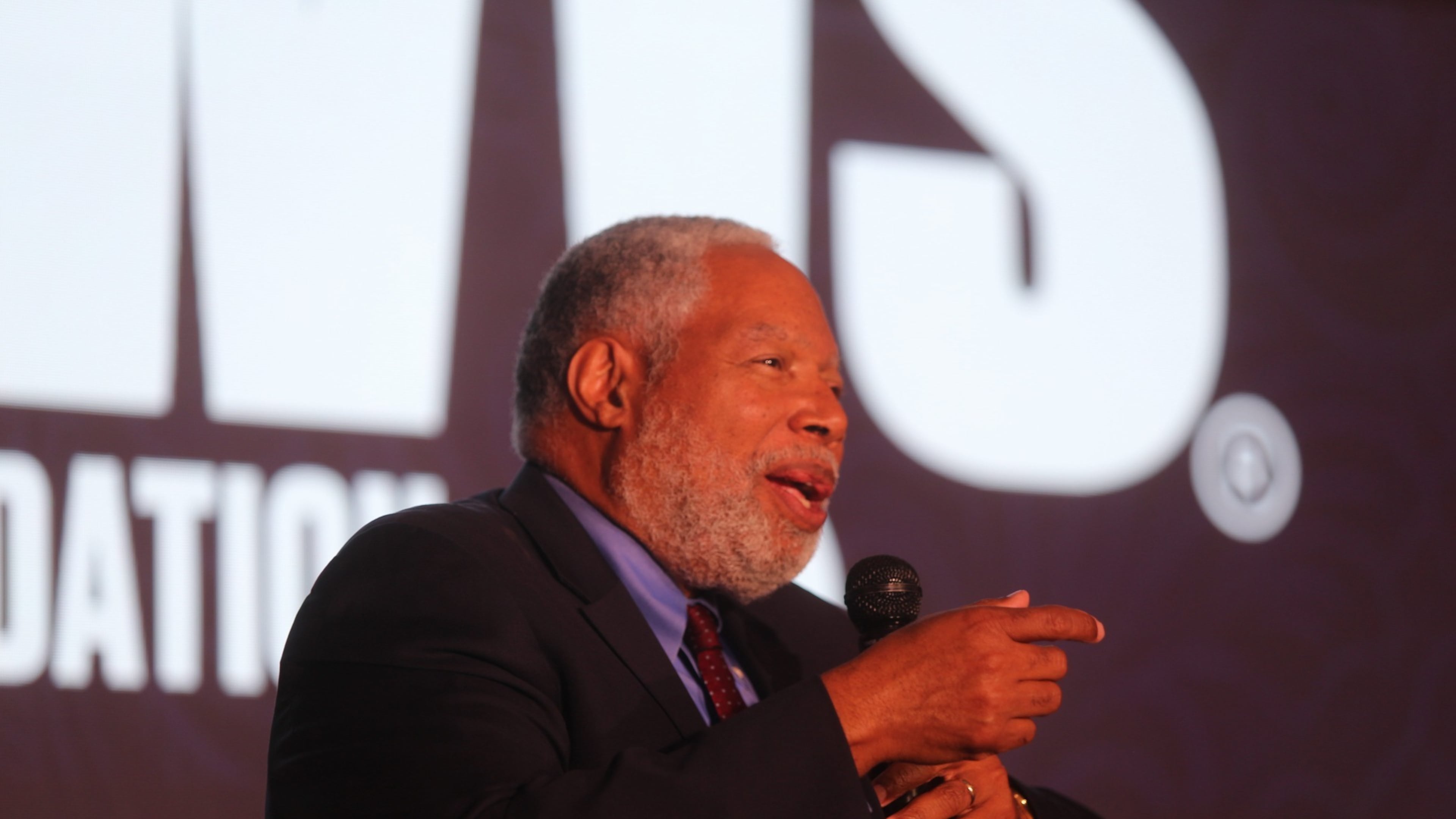 Smithsonian Institution Secretary Lonnie G. Bunch III, speaks at a gala in honor of the late congressman John Lewis, calling on the nation to protect its truths and push back against the erasure of African American history. (Zaire Breedlove/AJC)