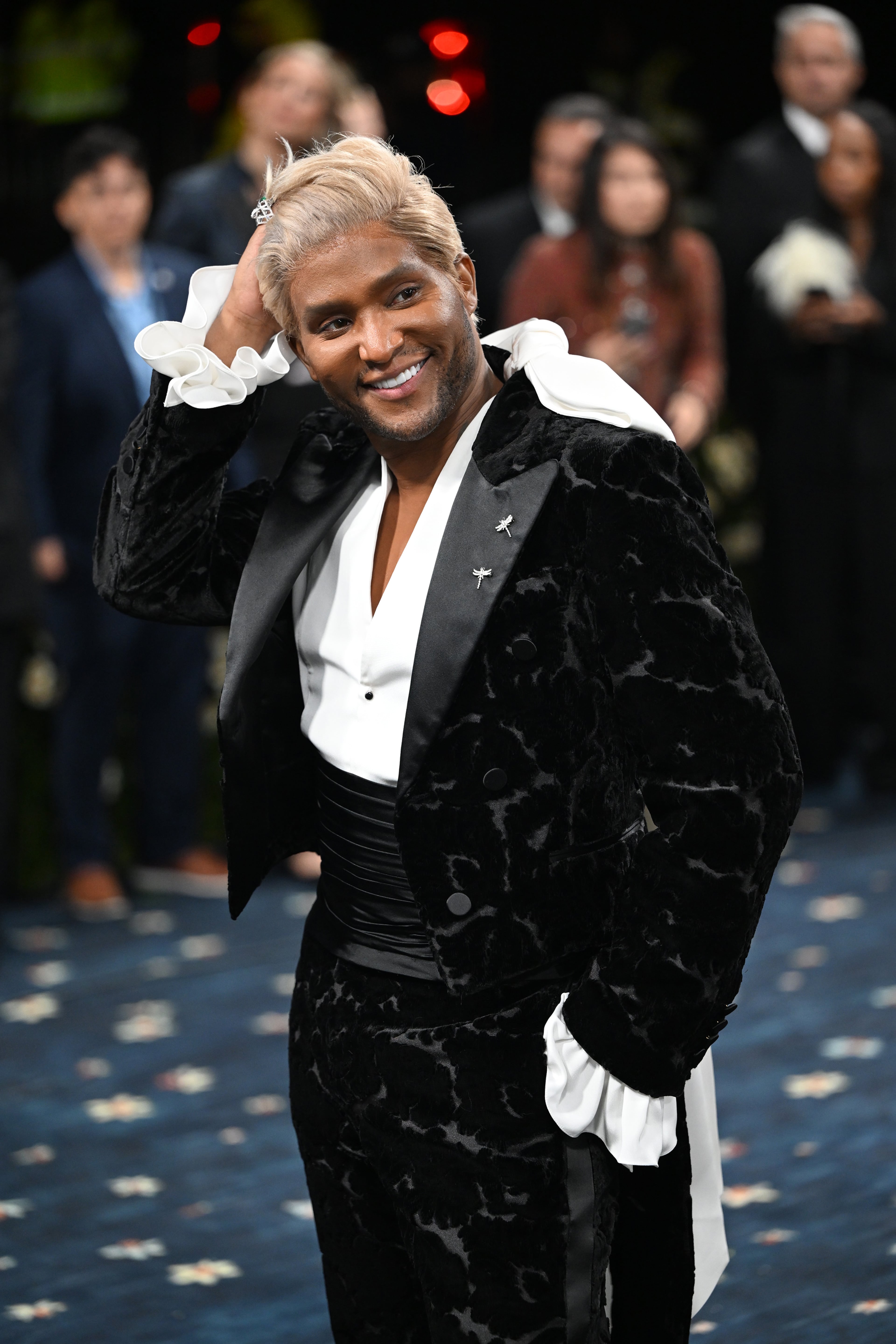 Law Roach at the Metropolitan Museum of Art's Costume Institute benefit gala in New York, May 5, 2025. (Nina Westervelt/The New York Times)