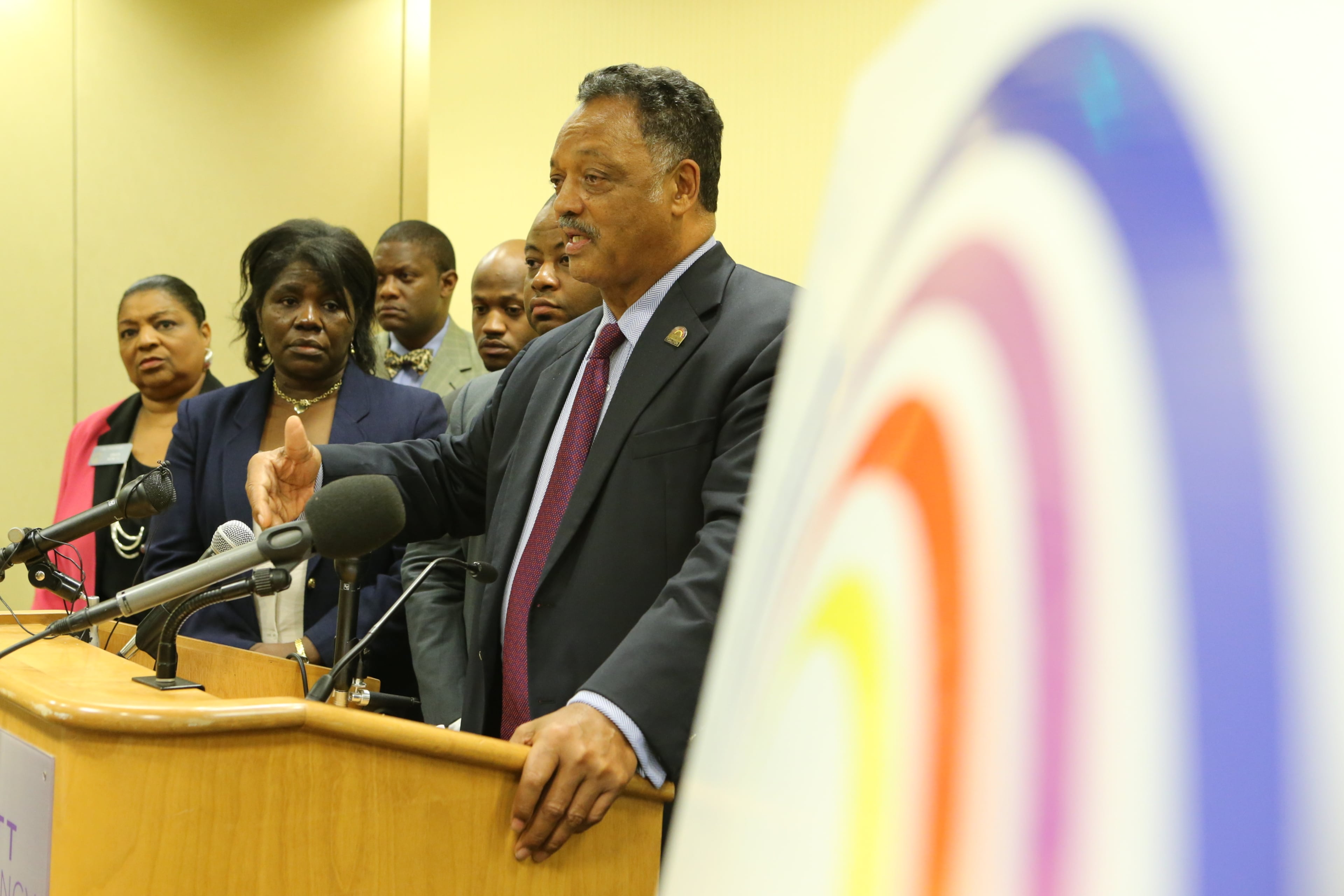 “People are being killed and/or punished arbitrarily,” said the Rev. Jesse Jackson, head of the Rainbow PUSH coalition. (John Spink/AJC)