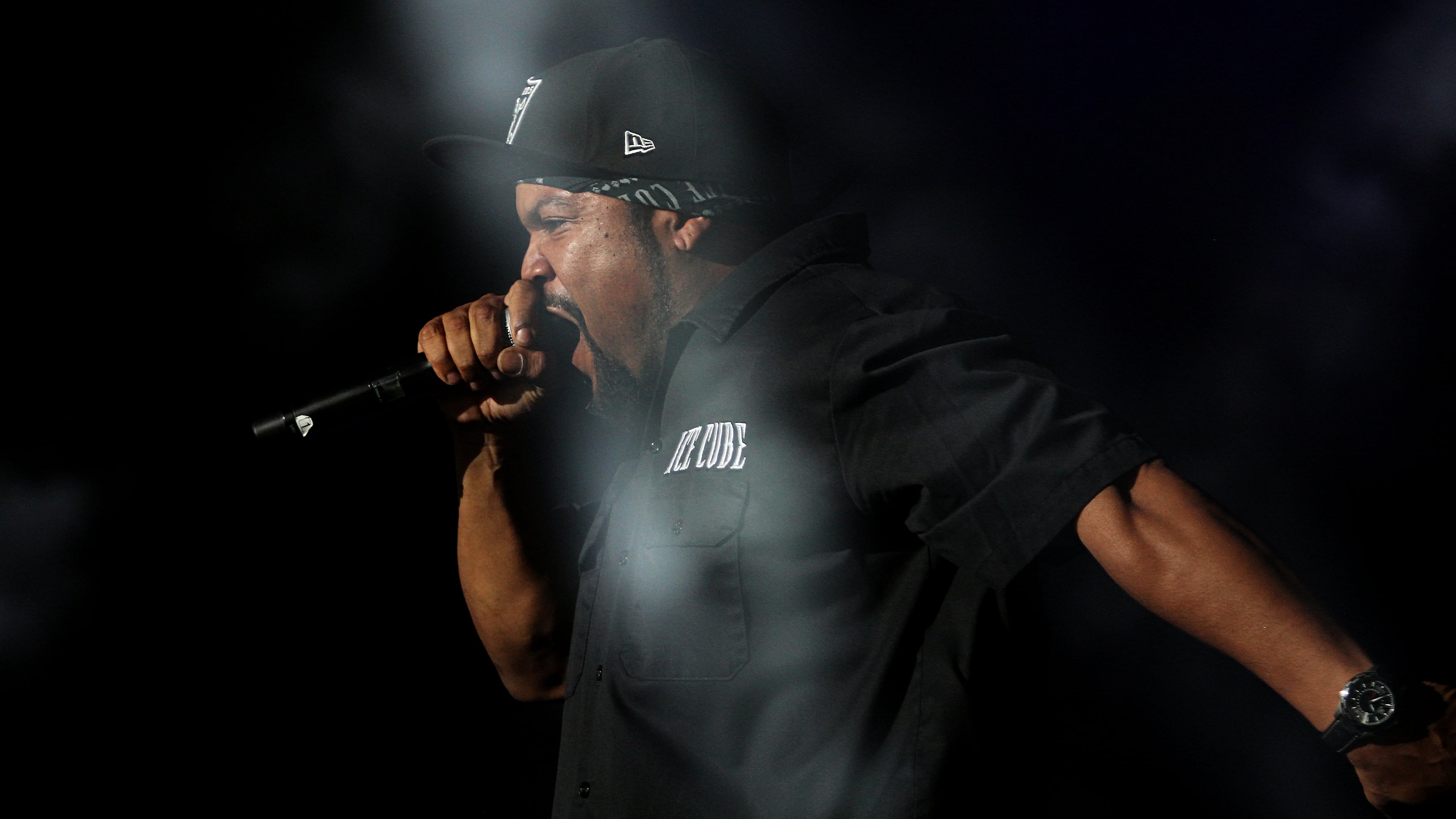 Veteran rapper Ice Cube returns to Atlanta for his first U.S. tour in a decade. Ice Cube performs Tuesday at State Farm Arena as part of his “Truth to Power: Four Decades of Attitude" tour. (Akili-Casundria Ramsess/Special to the AJC 2016)