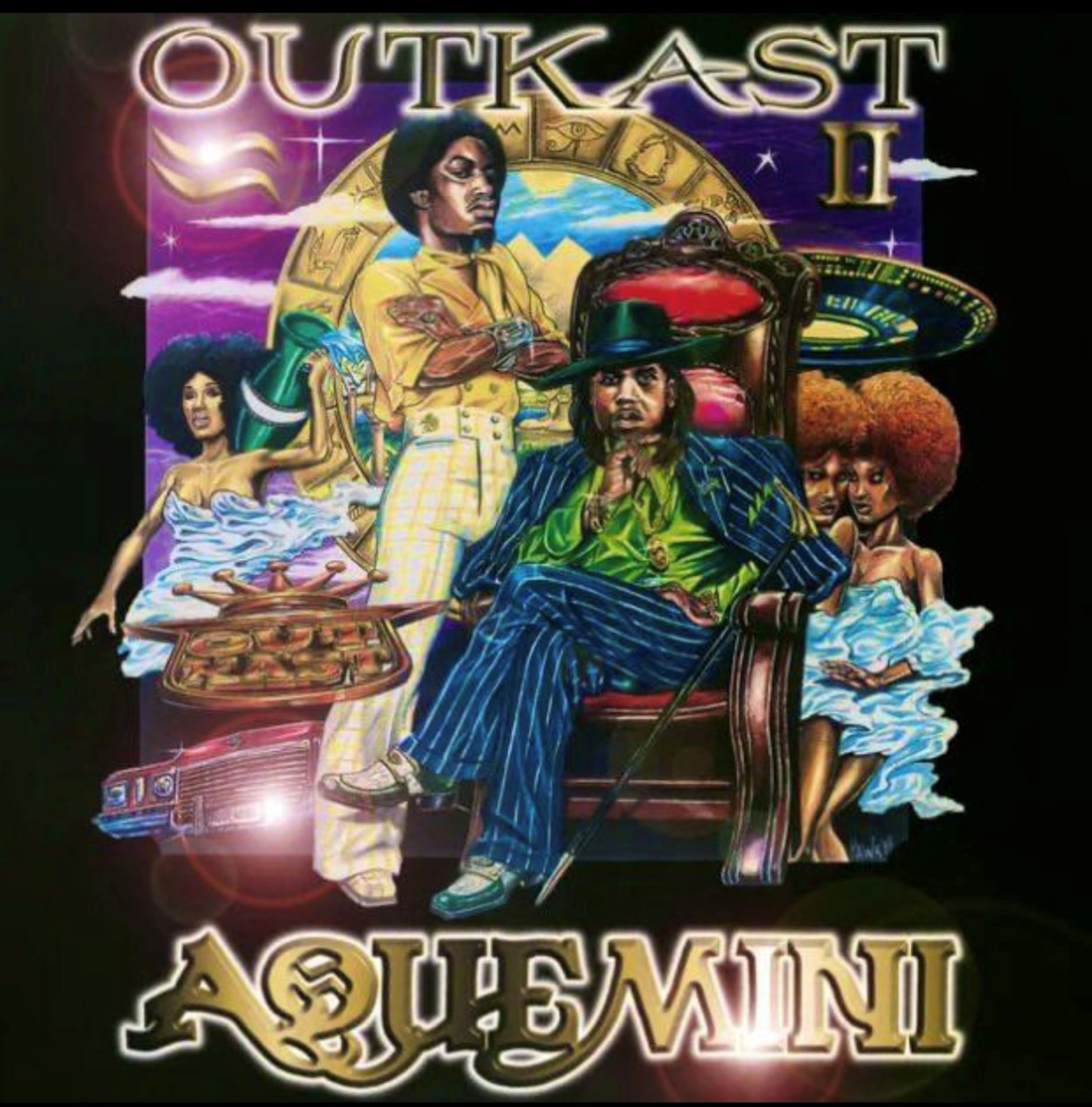 The title of the third studio album combines the Zodiac signs of Big Boi and Andre 3000, Aquarius and Gemini. The musical direction expands on sci-fi themes while incorporating an eclectic mix of live instrumentation and catchy urban narratives. (ArLuther Lee/AJC)