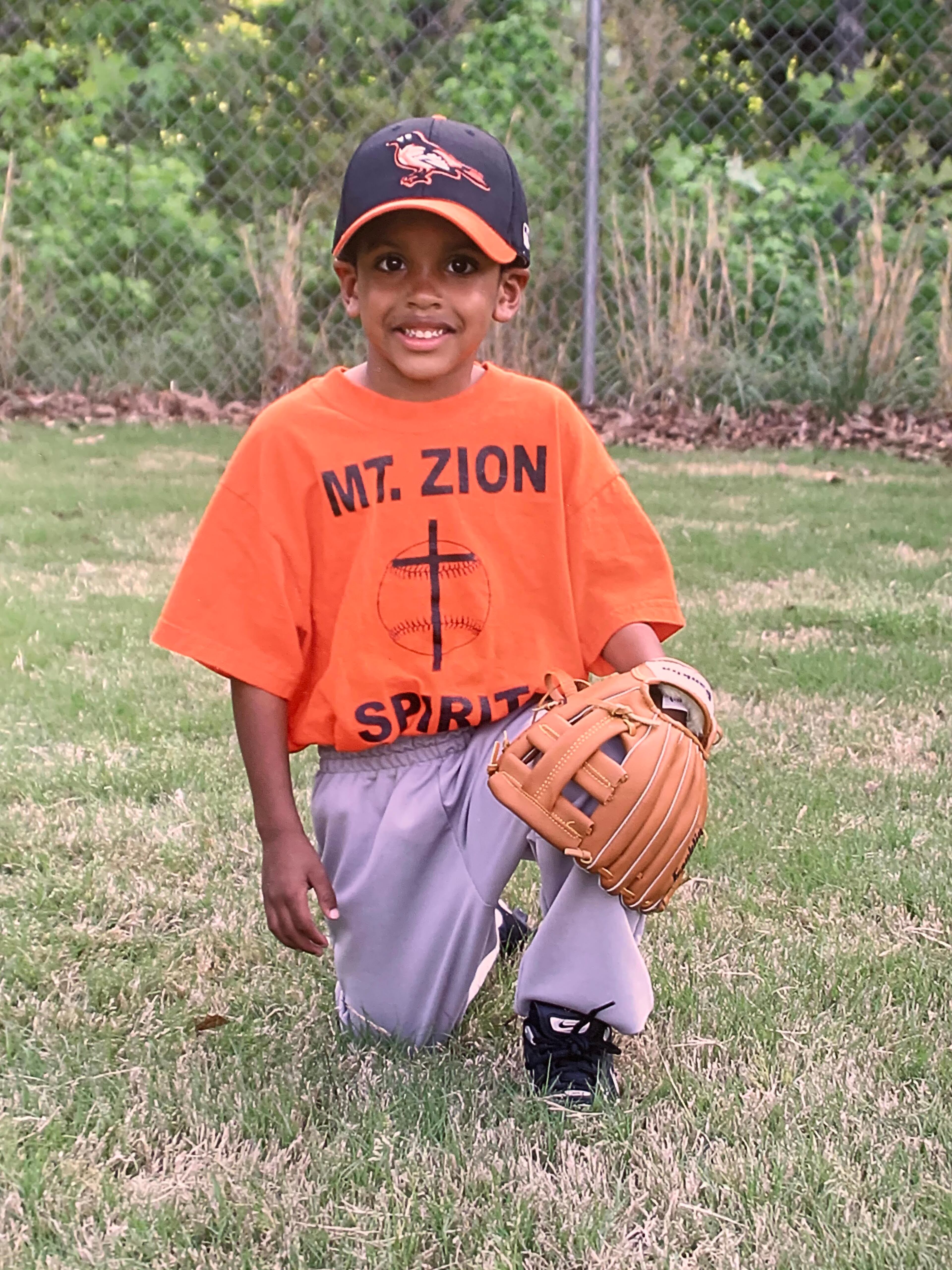 Future Parkview High star Miles Garrett as a 4-year old. (Courtesy of Crystal Garrett)