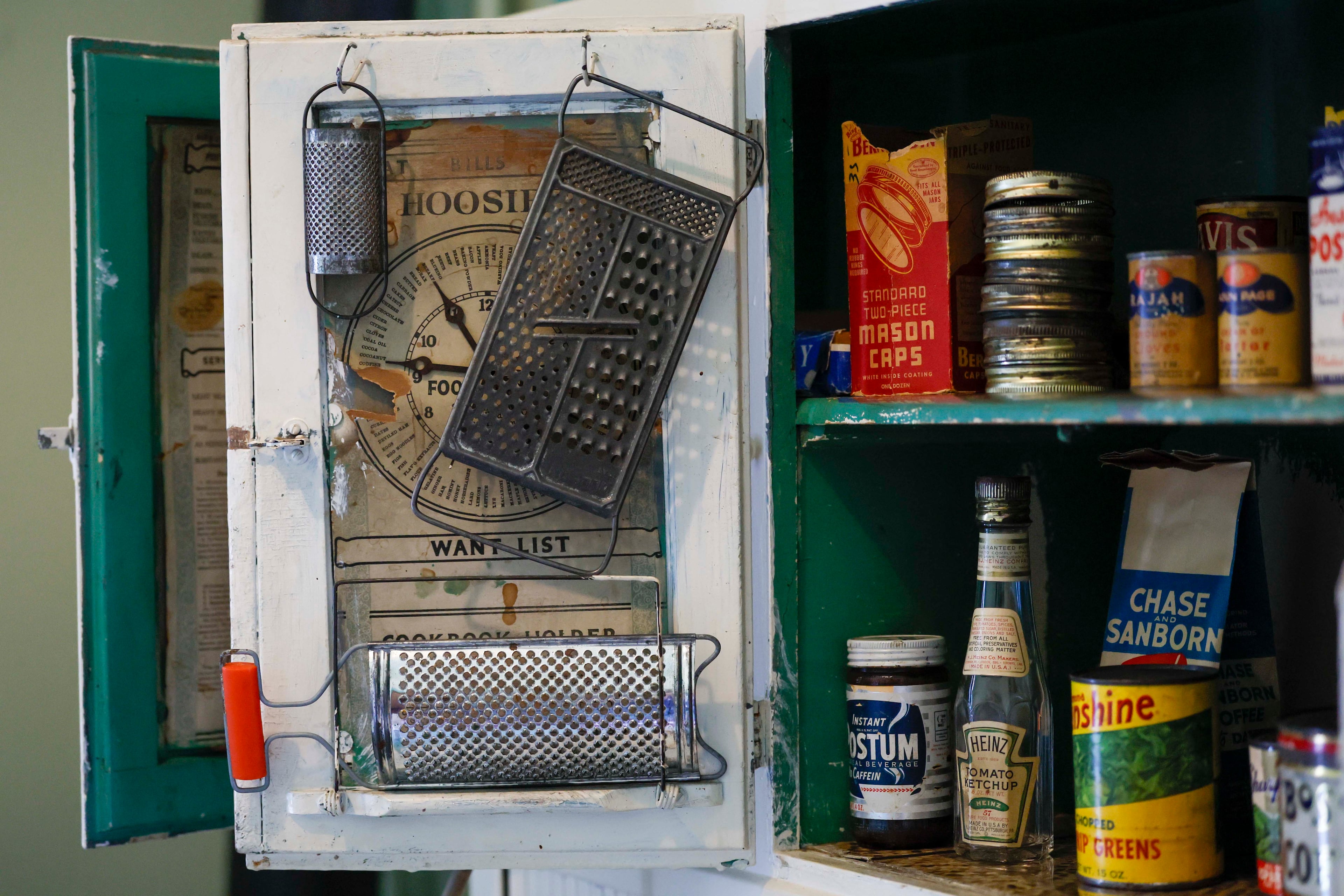 A view inside the kitchen pantry at Martin Luther King Jr.'s childhood home. (Miguel Martinez/AJC)