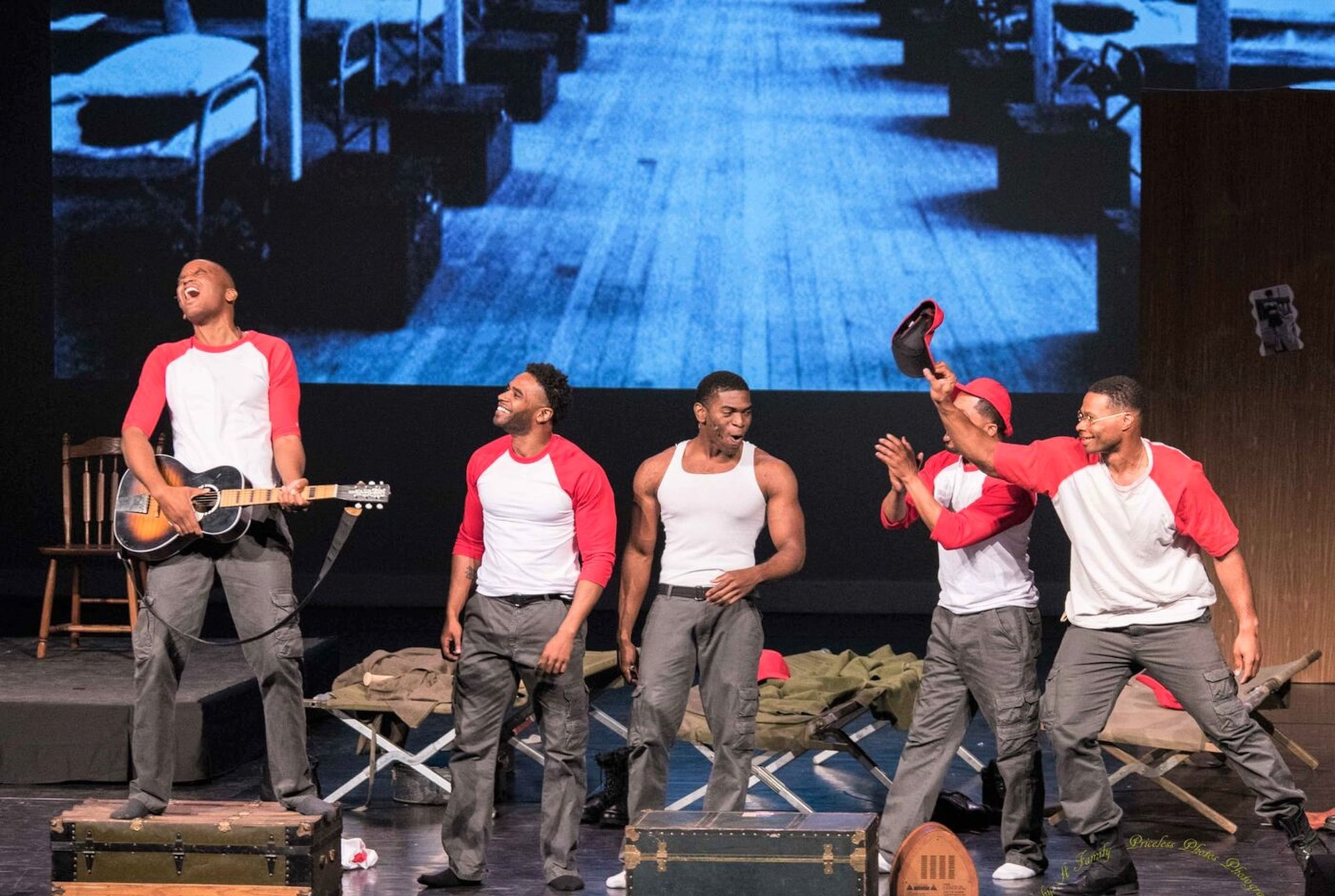 From the Archives: The cast of “A Soldier’s Play” by Charles Fuller, directed by Chris Scott, at the Atlanta Black Theatre Festival. (Courtesy of David Price)
