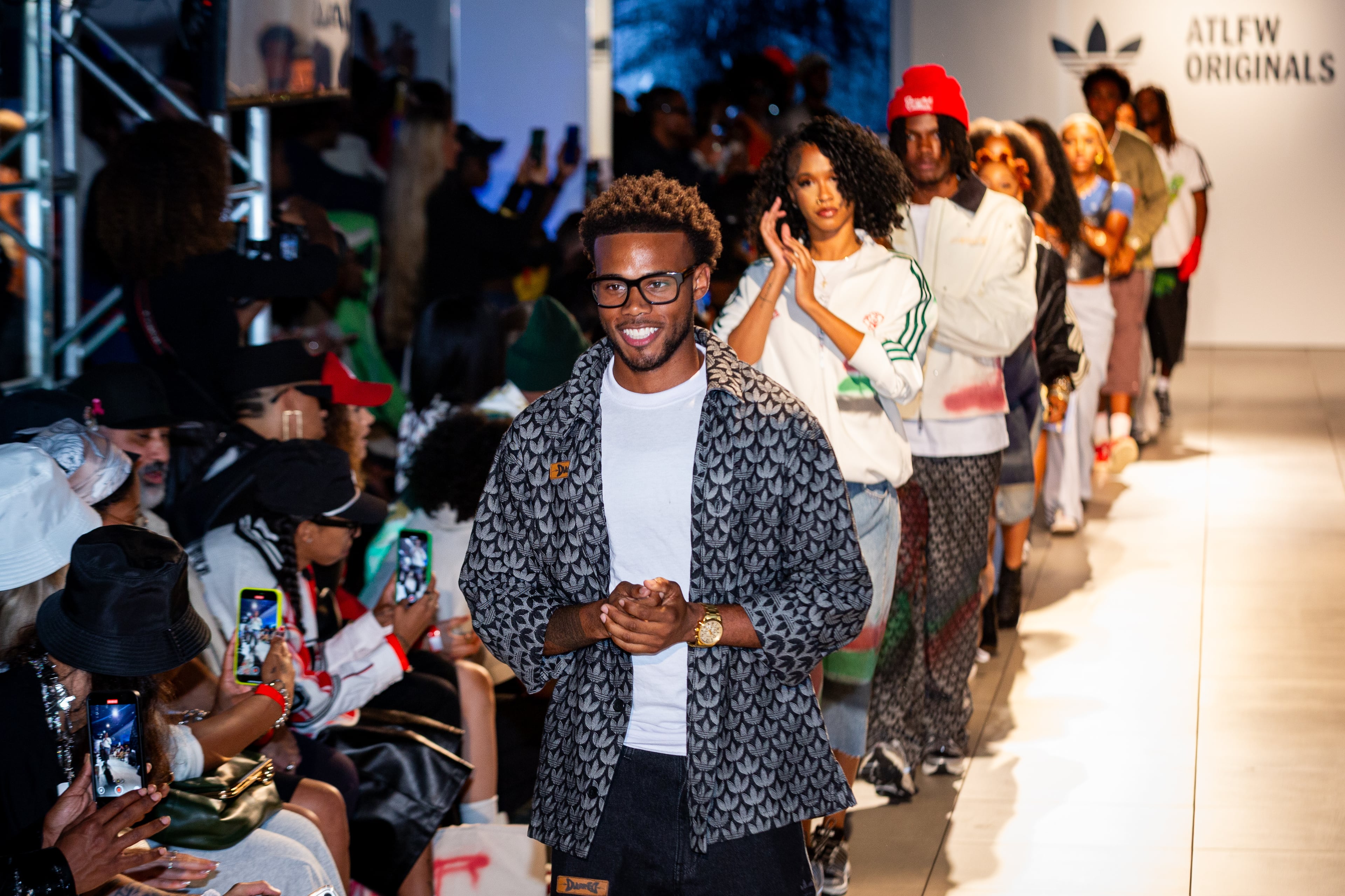 Atlanta University Center student designers at the Adidas Originals "From Campus to the Runway" fashion show, Saturday, October 4, 2025. (Courtesy of SRJ Photography)