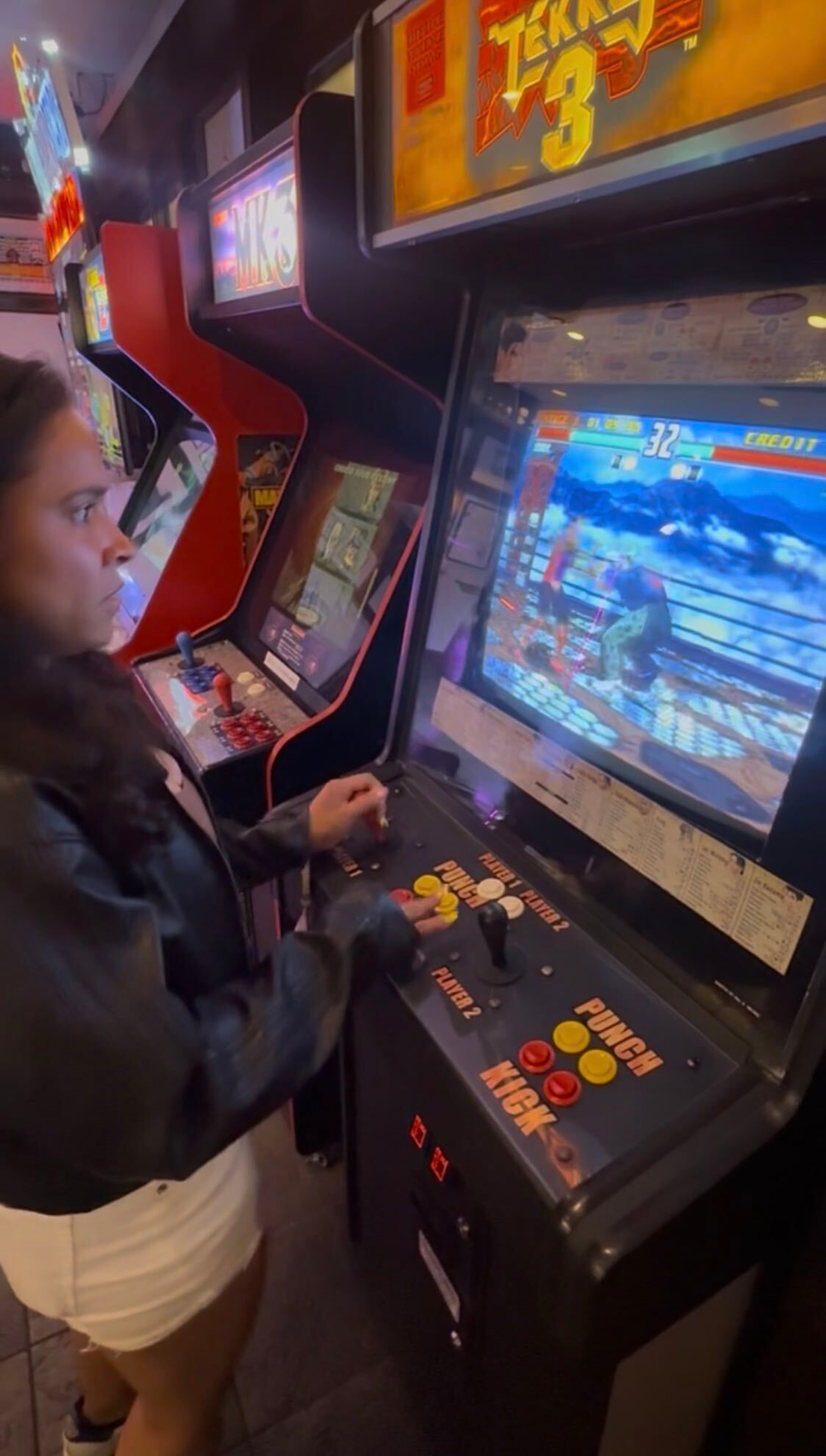 UATL reporter Brooke Leigh Howard plays an arcade version of Tekken 3 at My Parents’ Basement in Avondale Estates. Brooke says her brother could beat her at just about any video game. (Courtesy of Brooke Leigh Howard)