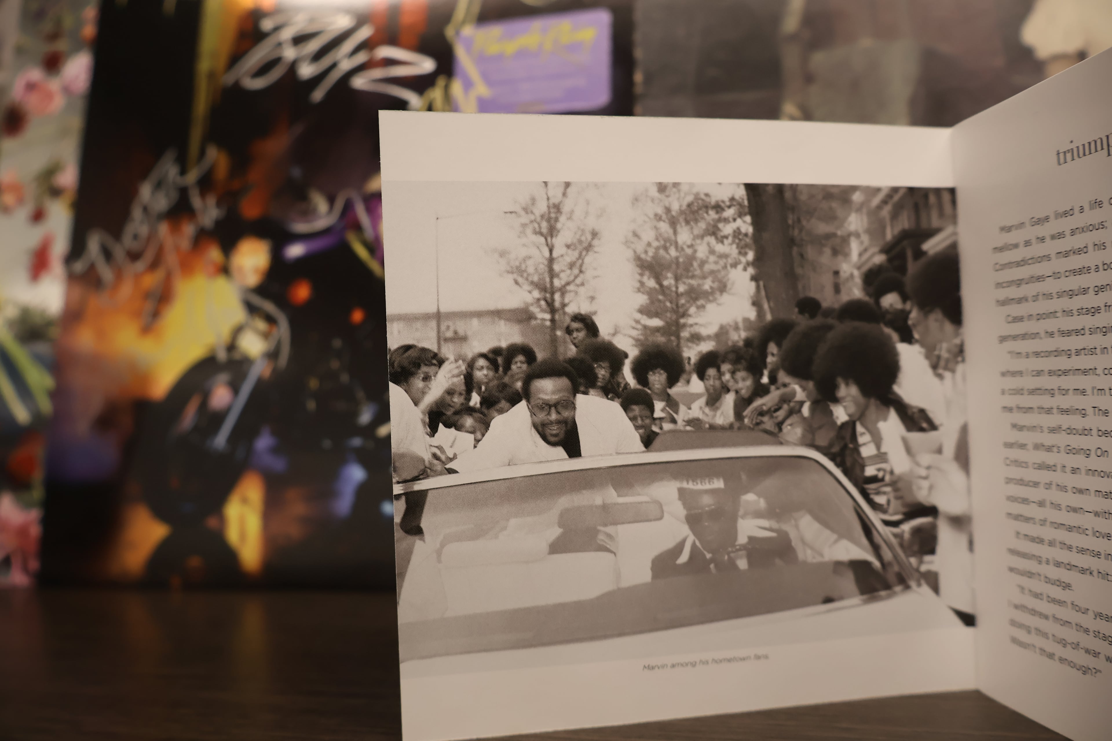 Late R&B singer Marvin Gaye's 2019 reissue of "What's Going On Live" includes never-before-seen photographs and an essay written by veteran music journalist and biographer David Ritz. (Courtesy of Kevin Pernell)