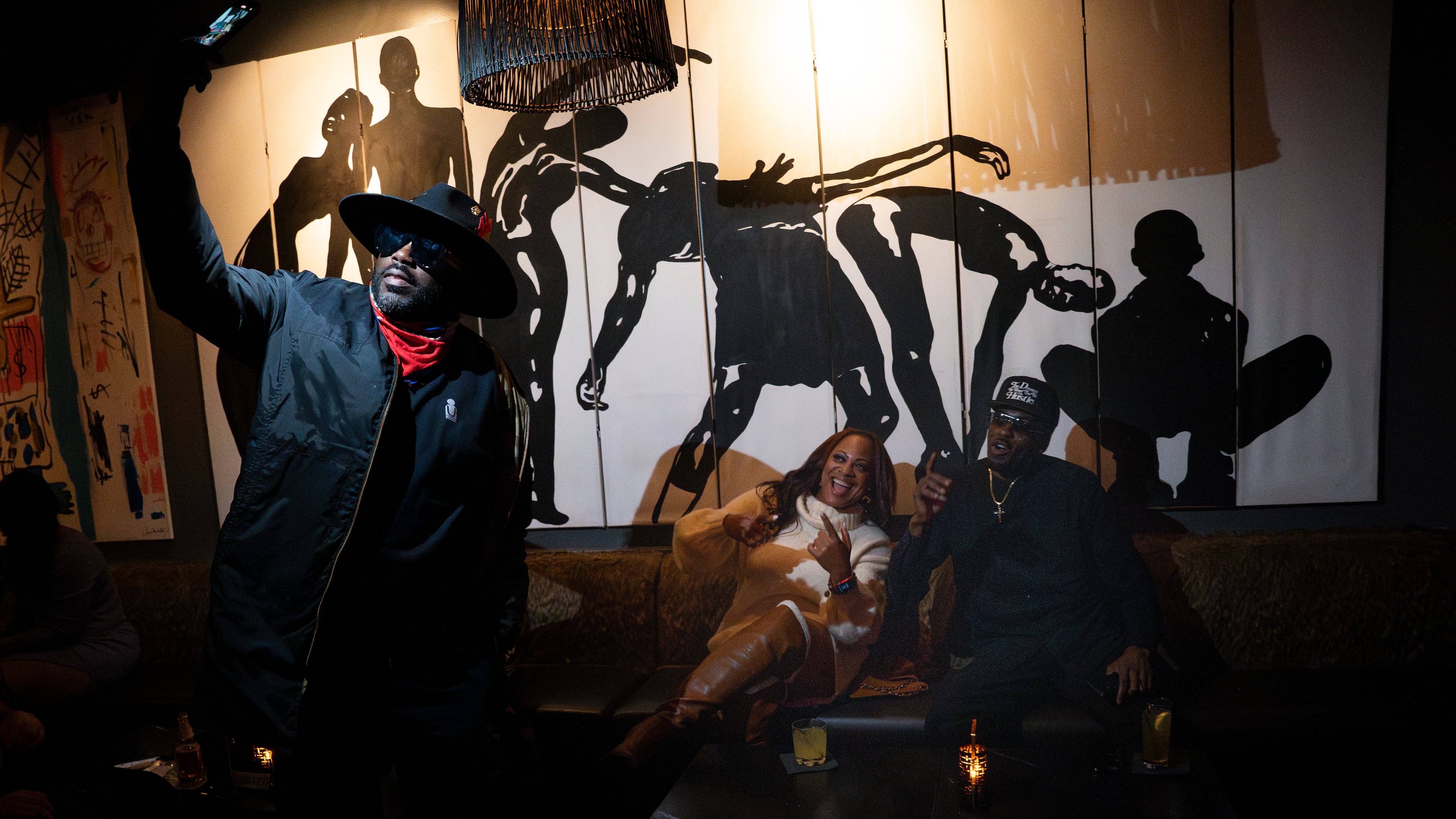 Party-goers dance and enjoy the local scene at Bamba Tuesdays, a premier amapiano dance party hosted by DJ Kash in Atlanta, on Oct. 15, 2024. (Olivia Bowdoin for the AJC)