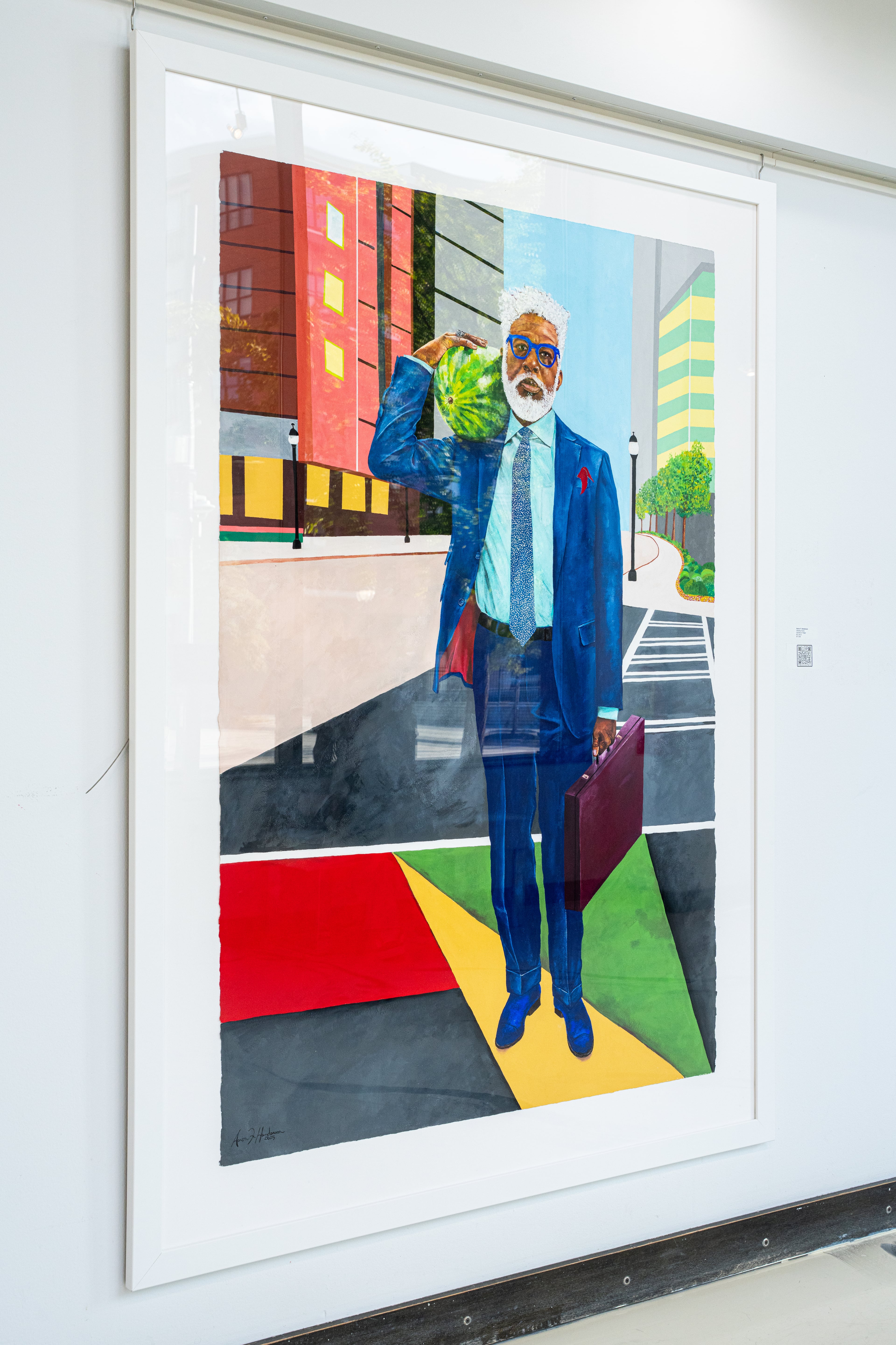 "Heading Home" by Aaron F. Henderson, part of "Dear Black People...A Love Letter" at ZuCot Gallery. (Courtesy of John Stephens)