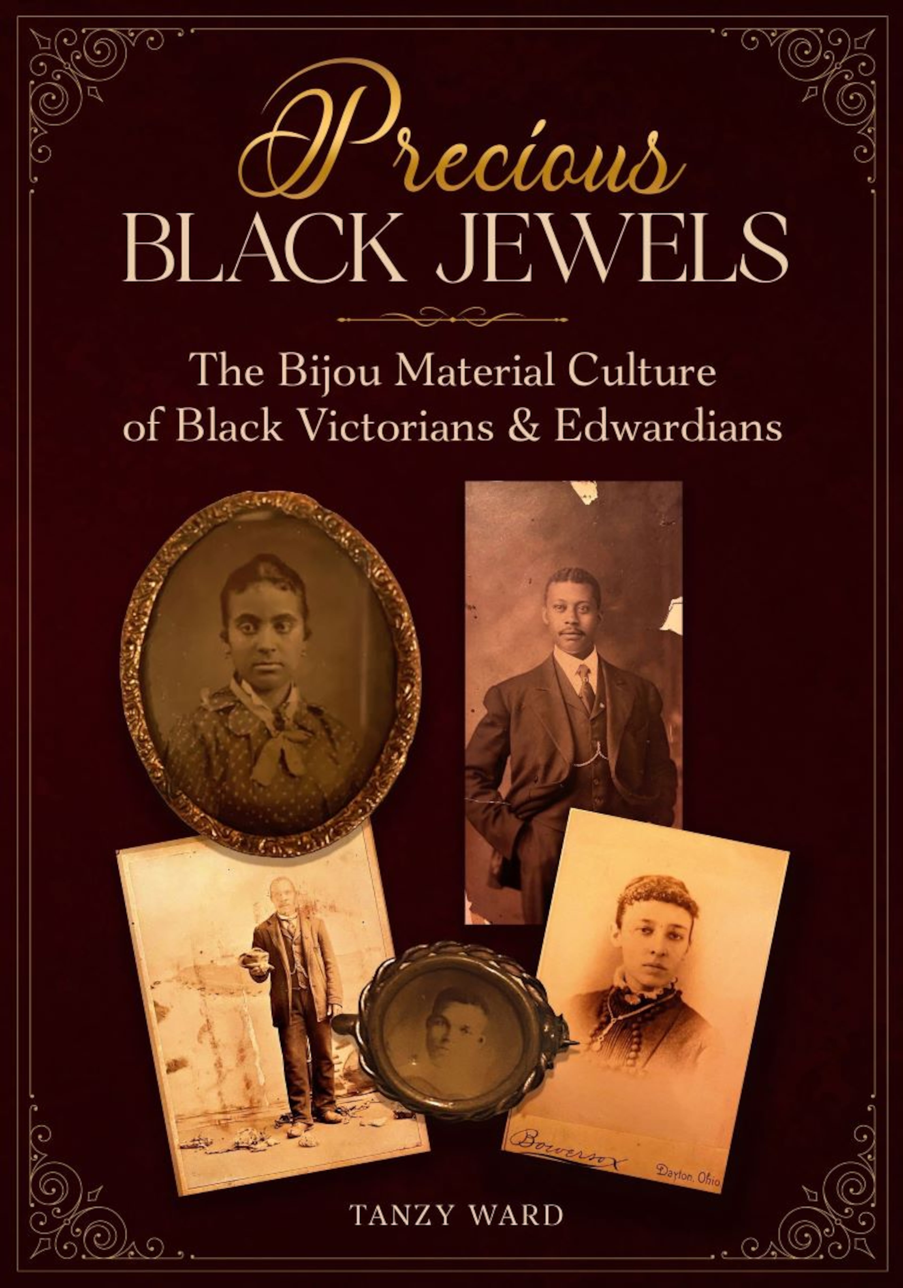 Cover art for "Precious Black Jewels: The Bijou Material Culture of Black Victorians and Edwardians," by Tanzy Ward. (Courtesy of Zanathia Jewelry)