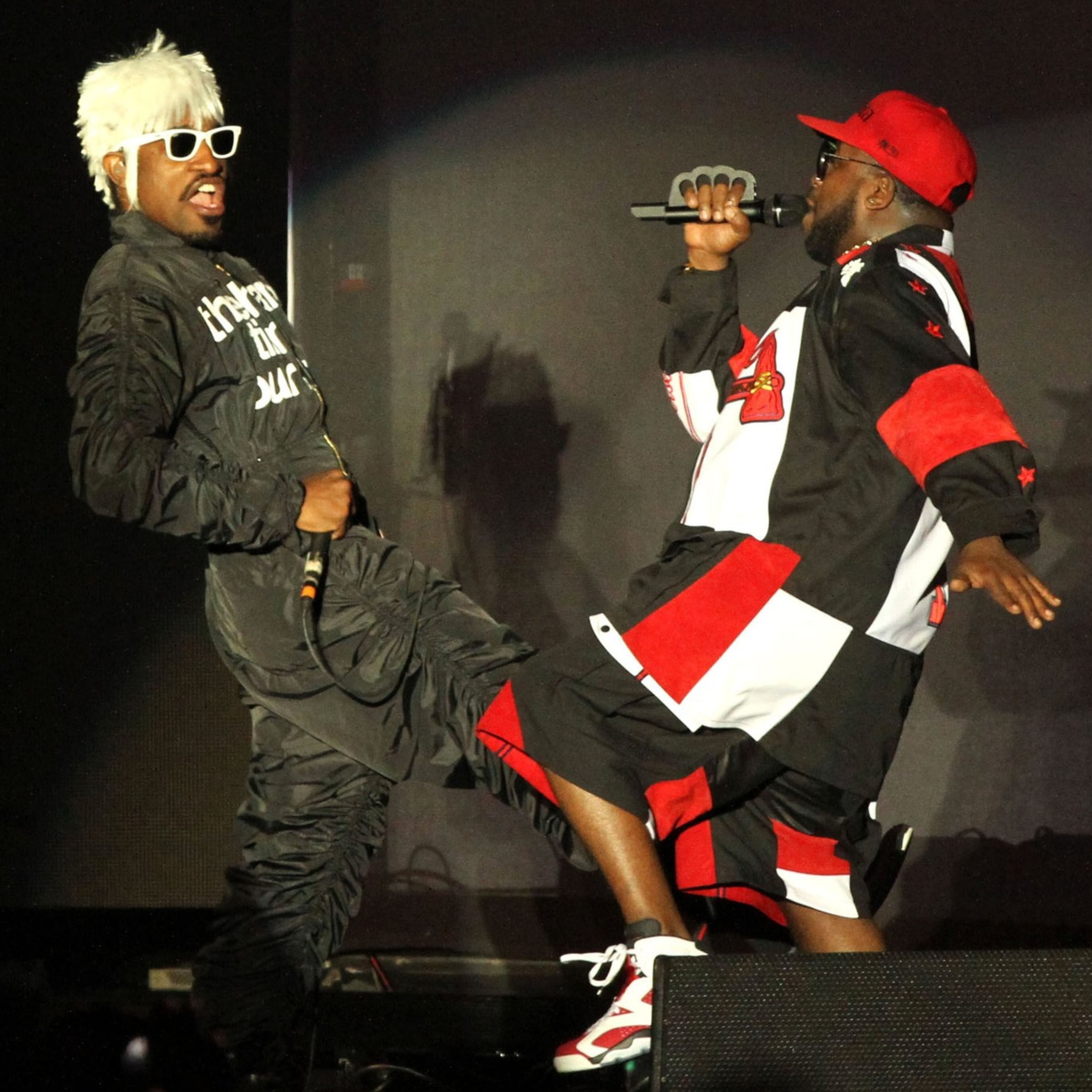Outkast (Andre 3000, left, and Big Boi) played three sold-out reunion shows at Centennial Olympic Park in 2014 for their 20th anniversary. CONTRIBUTED BY ROBB D. COHEN / ROBBSPHOTOS.COM