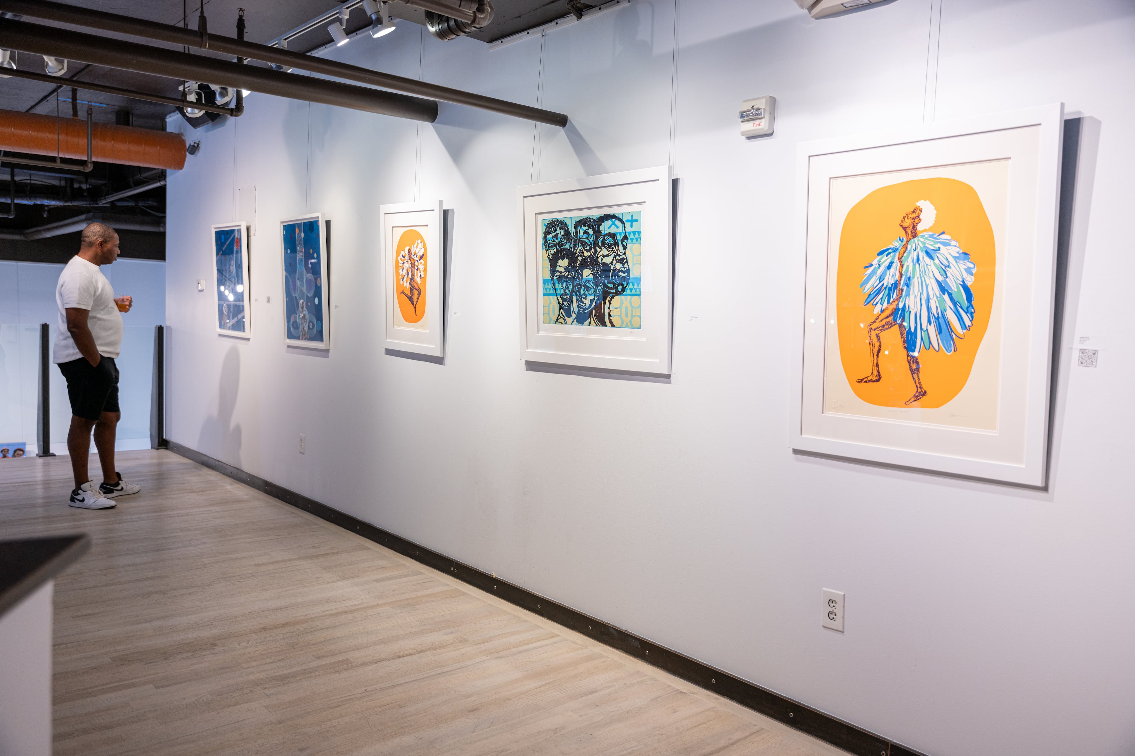 Opening night of the exhibit "Dear Black People...A Love Letter" at ZuCot Gallery. (Courtesy of John Stephens)