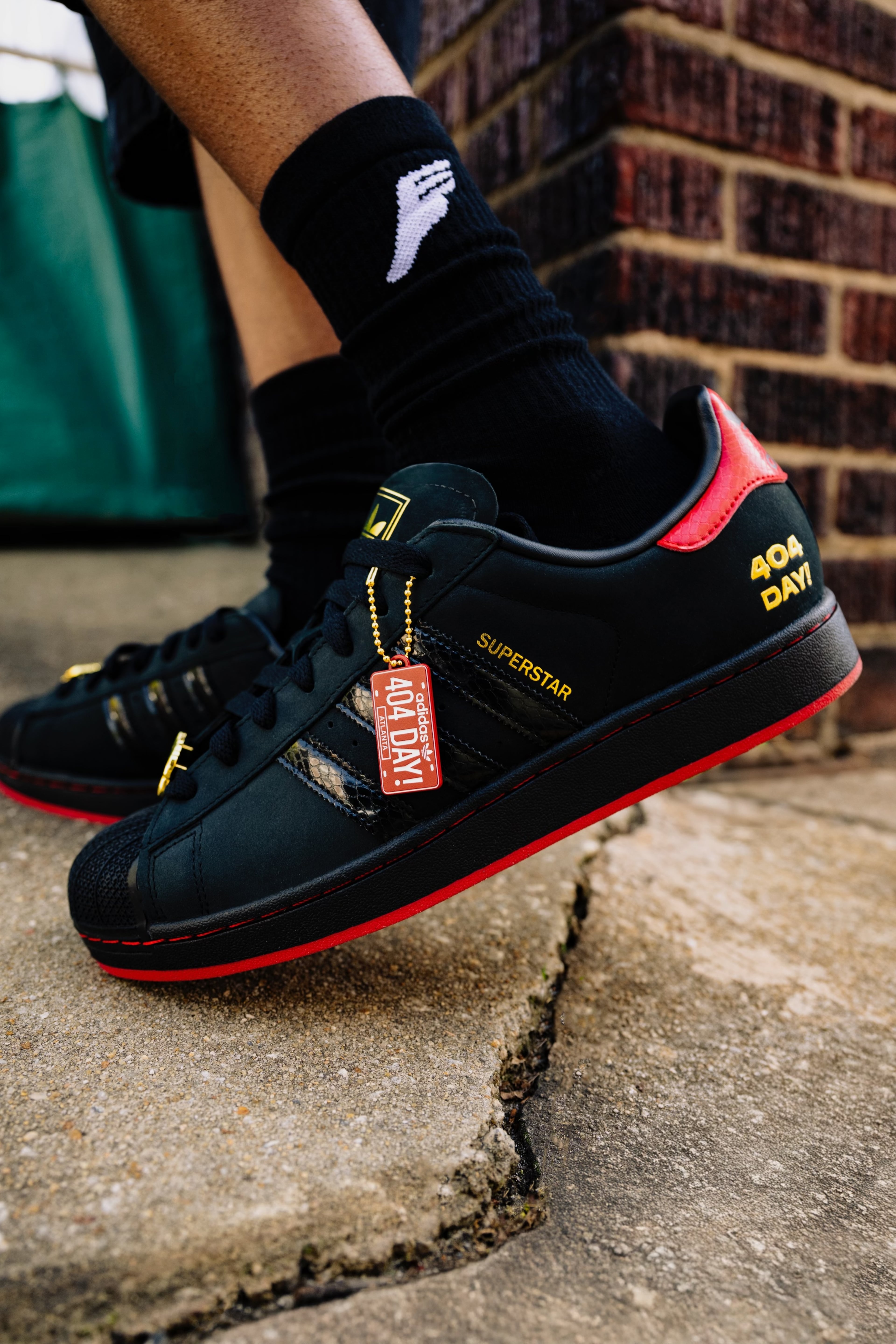 The 2025 limited-edition "404 Day!" sneaker, created in collaboration with the 404 Collective, The Athlete's Foot and Adidas.