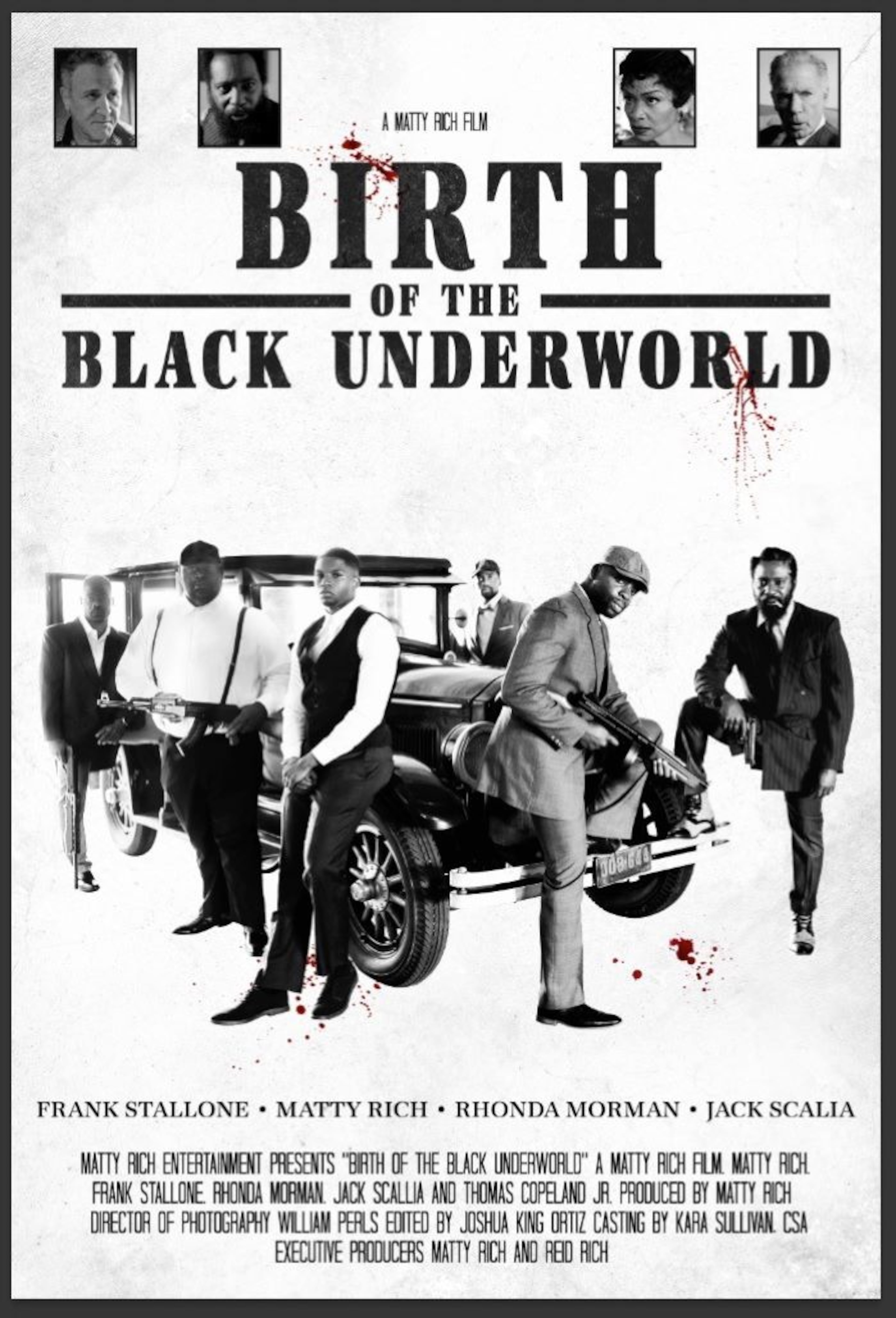 Film artwork for "Birth of the Black Underworld," a crime drama starring, written and directed by Matty Rich. (Courtesy of Matty Rich Entertainment)