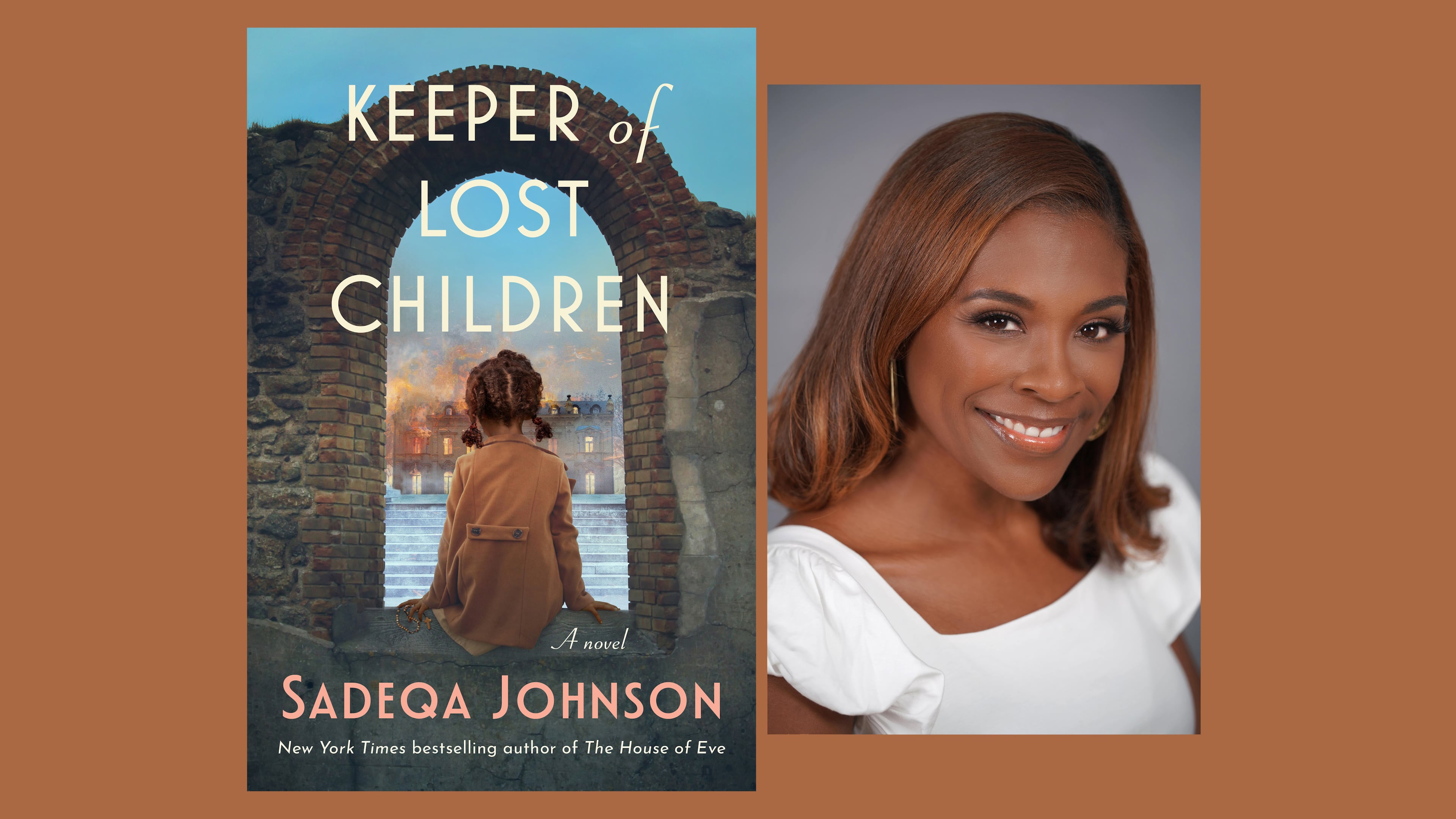 “Keeper of Lost Children” by Sadeqa Johnson. (Courtesy of Simon & Schuster and Rhodes Photo LLC)