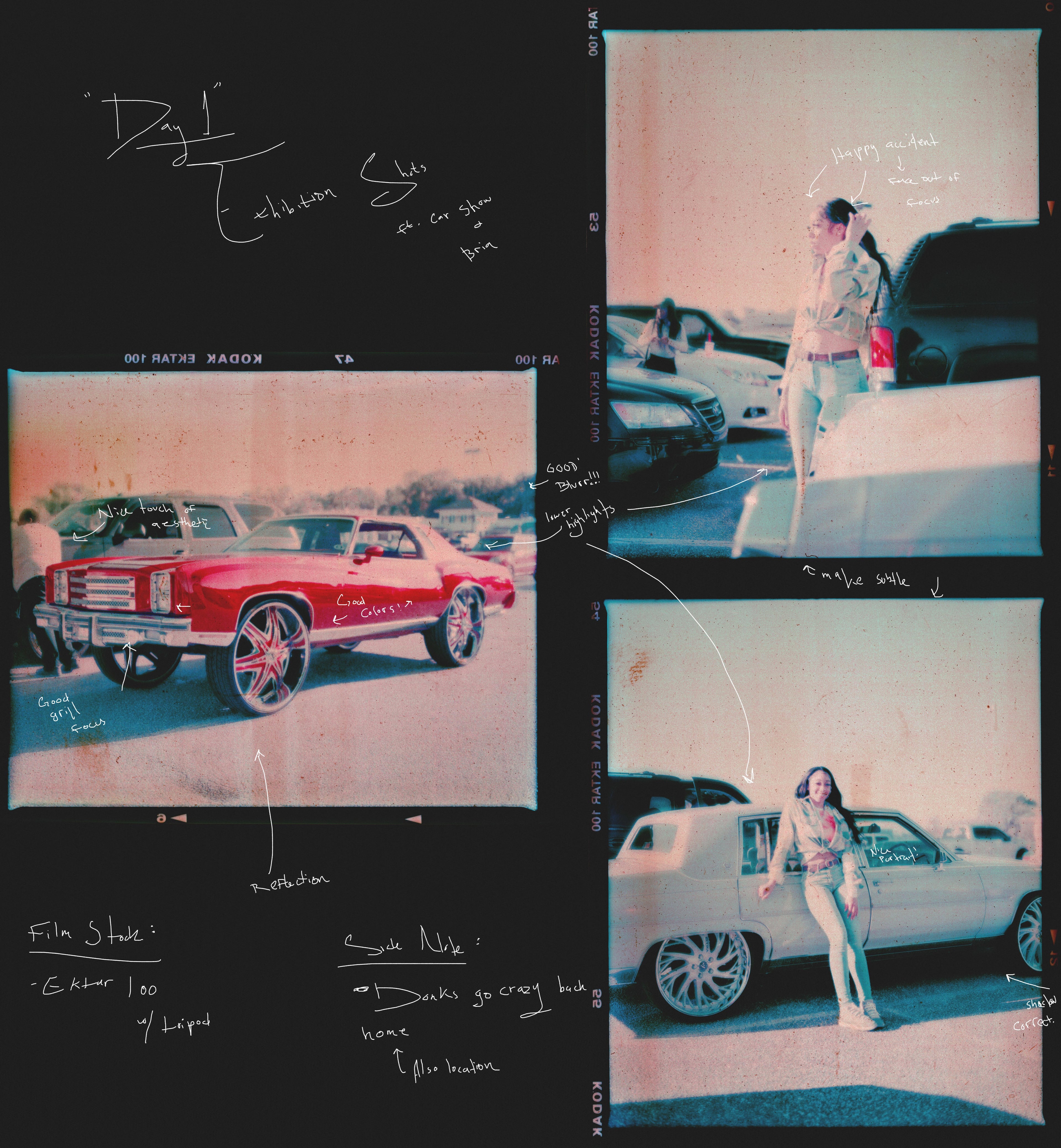 A contact sheet from a Quality Lenz photoshoot in Darien for a car show, circa 2025. (Courtesy of Quality Lenz)