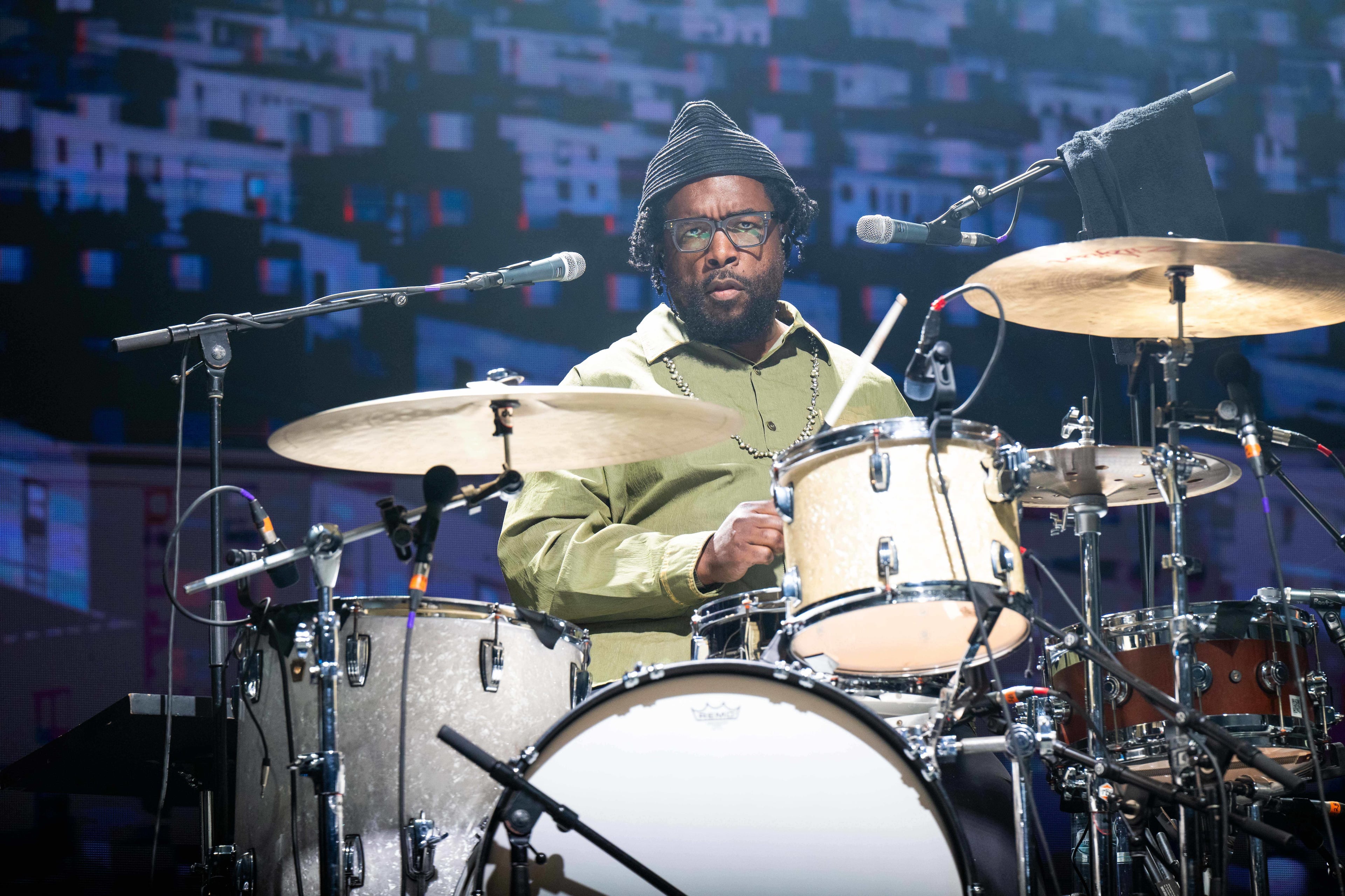 Questlove of the Roots performs at One Musicfest on Saturday, Oct. 25, 2025, at Piedmont Park in Atlanta. (Paul R. Giunta/AP)