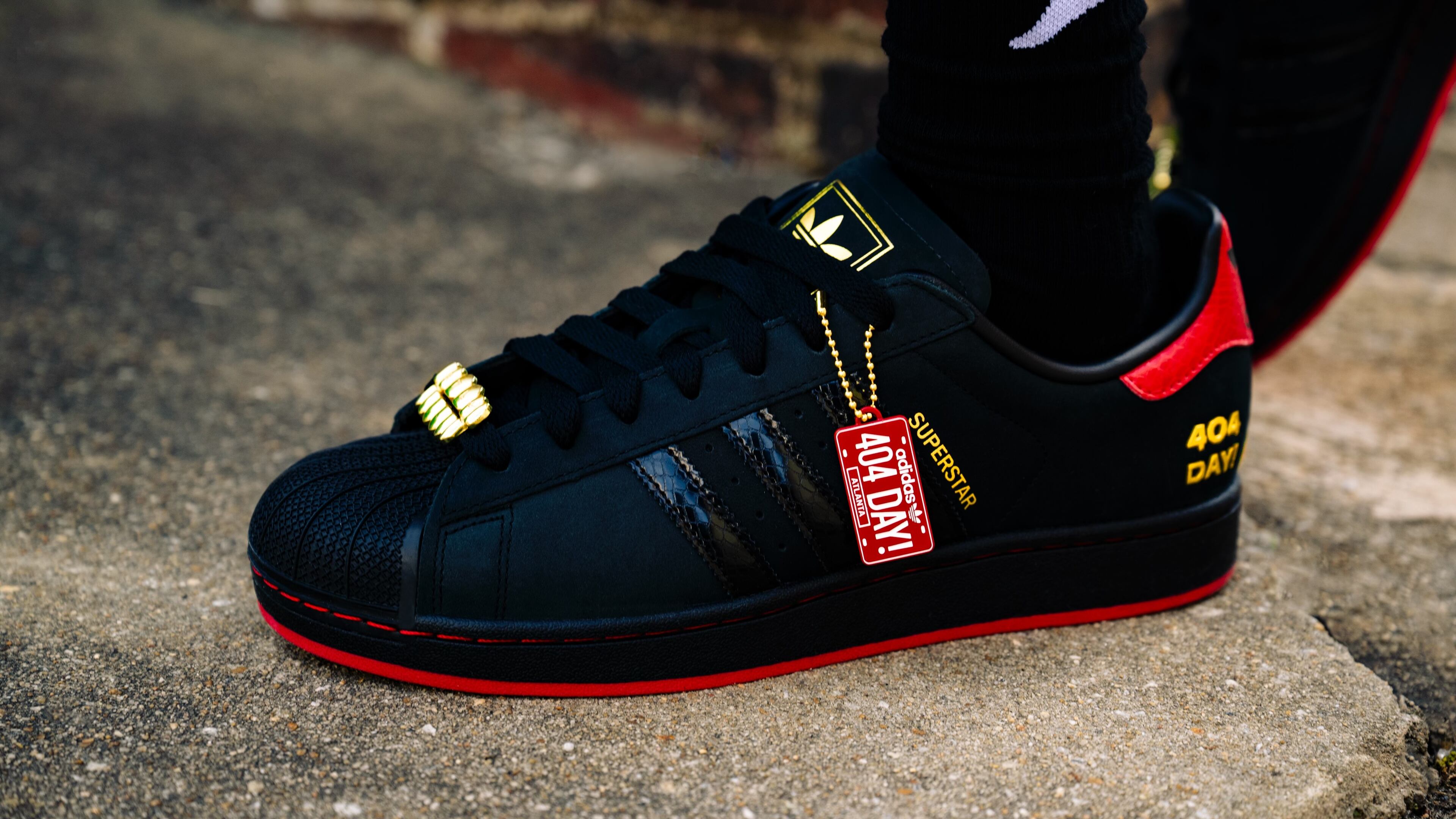 The 2025 limited-edition "404 Day!" sneaker, created in collaboration with the 404 Collective, The Athlete's Foot and Adidas.