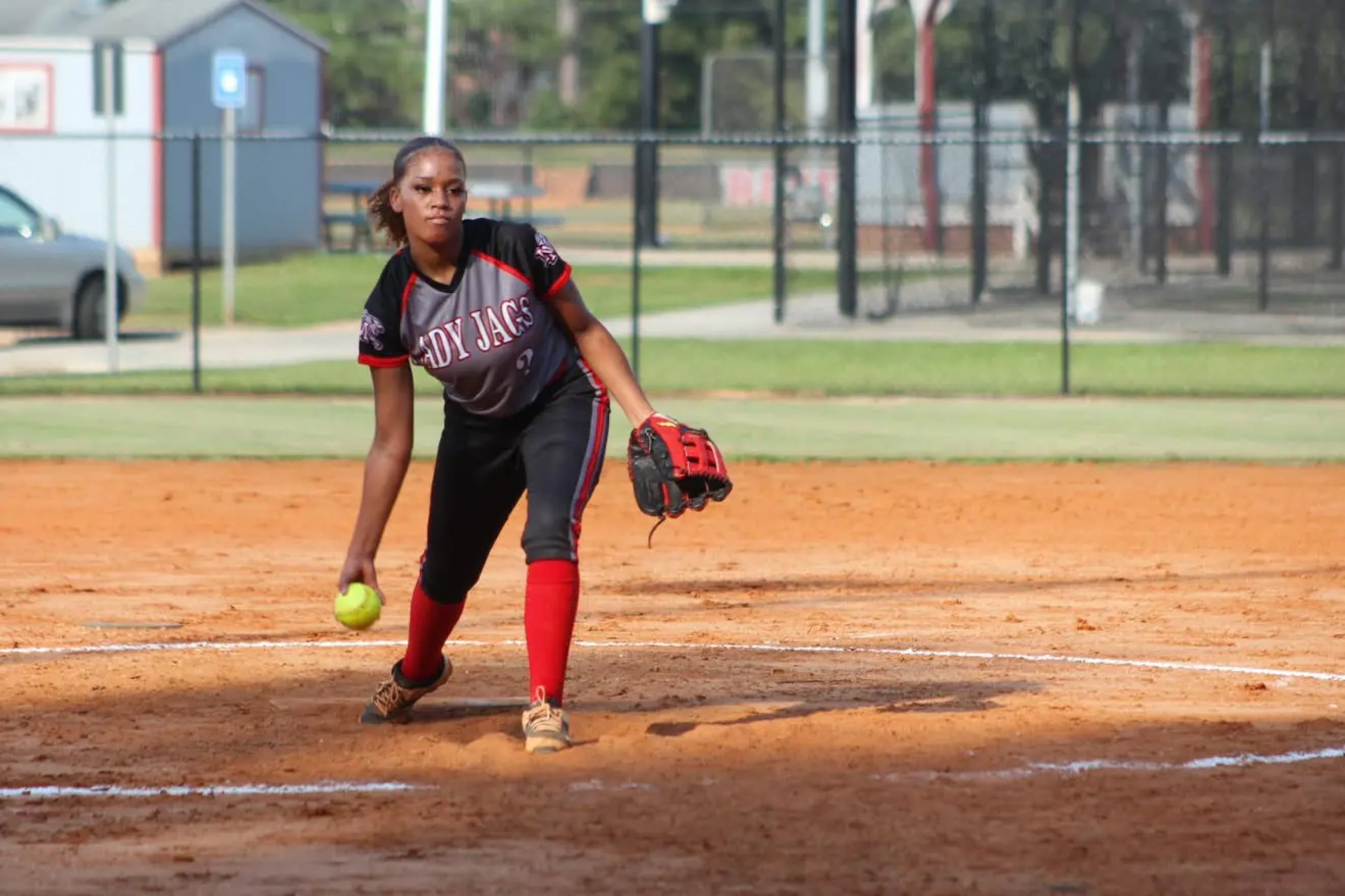 Morgan Lee Gamble played softball for the Lady Jags of New Manchester High School in Douglasville. (Courtesy of Brandi Gamble)