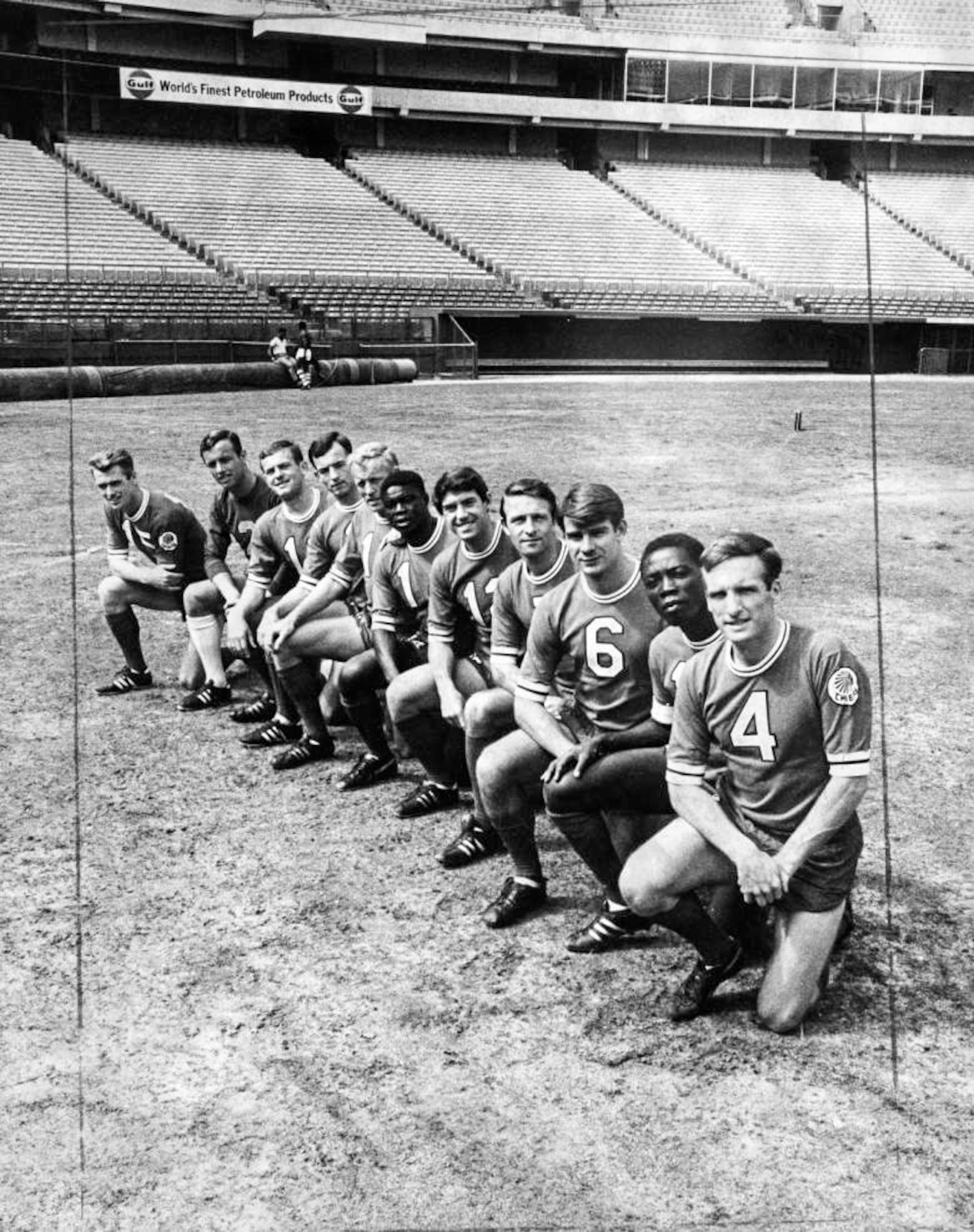 Atlanta Chiefs soccer team photograph, July 1968. (Noel Davis/AJC)