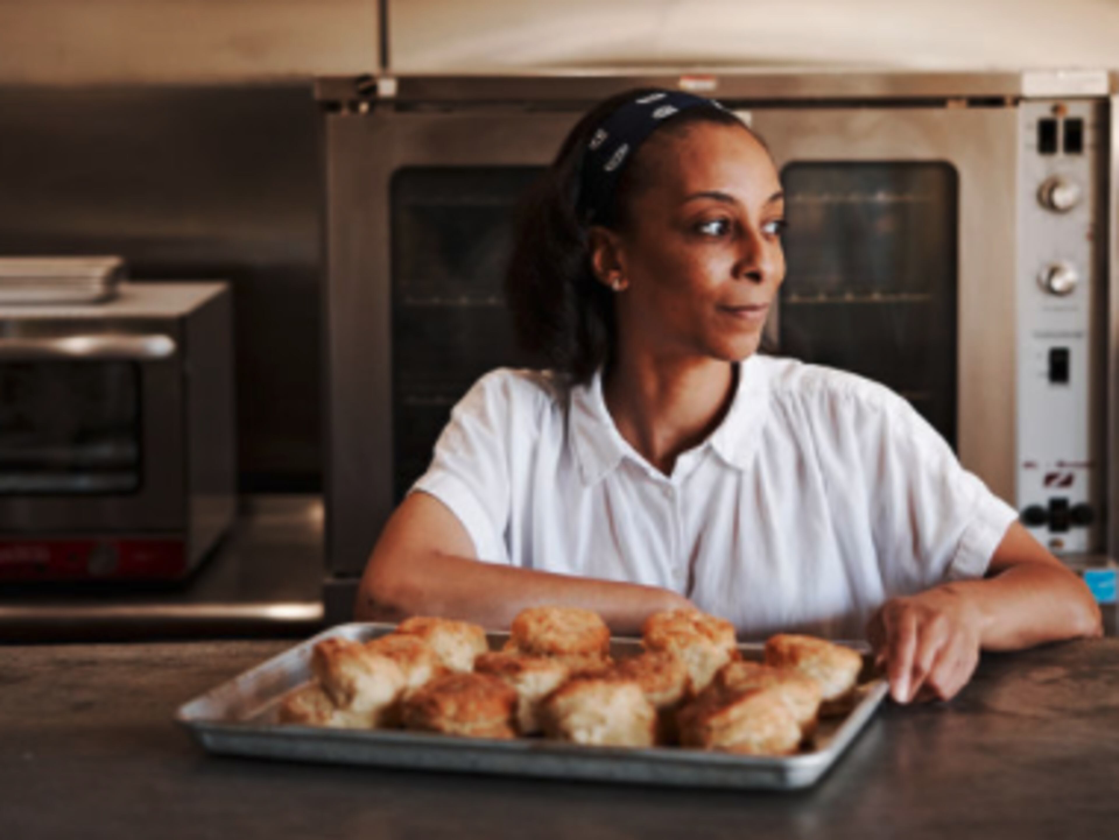 “My ultimate goal is to have franchises and not just be like my grandmama who only had one spot,” Erika Council says of her grandmother Mildred Cotton Council, who had a popular North Carolina restaurant called Mama Dip’s Kitchen for decades. (Courtesy of Andrew Thomas Lee)